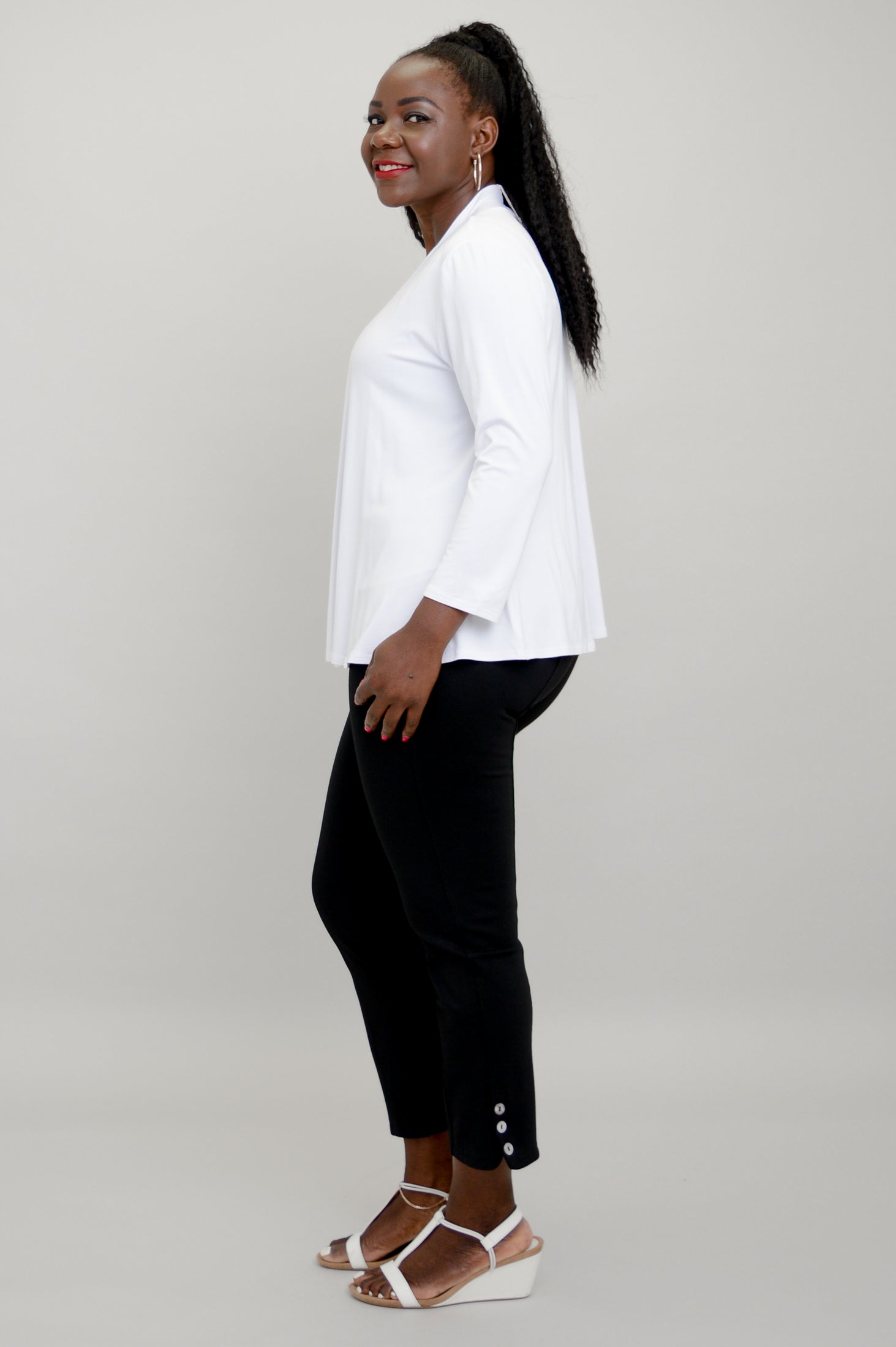 Kathy Jacket - Women's White Bamboo Jacket for Outdoor Activities and Casual Wear