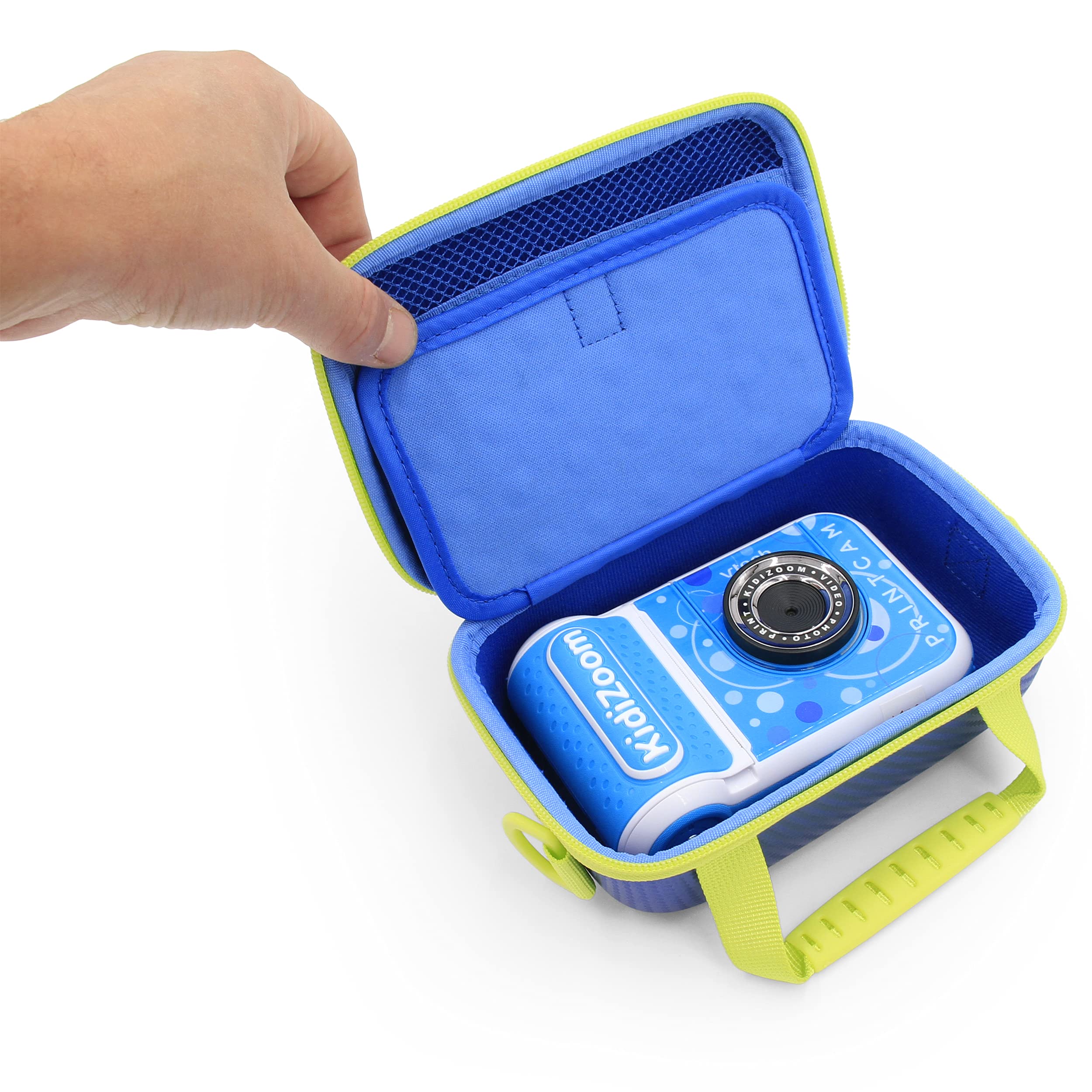 CASEMATIX Camera Case for Kidizoom PrintCam Printer Camera - Protective Storage for Creator Cam Video Camera & Instant Camera Paper Refills (Blue) - Perfect for Travel, School & Kids Photography Accessories