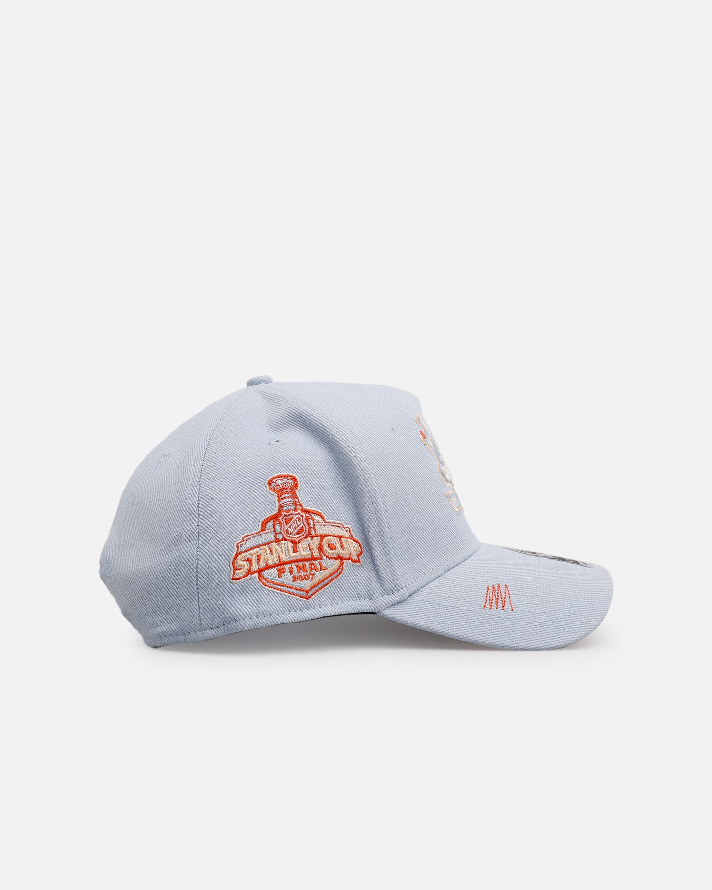 47 Brand Anaheim Ducks 'Overstitch' 47 Offside Snapback Hat - Light Blue Adjustable Baseball Cap for Men & Women - Perfect for Hockey Games, Sports Events & Casual Wear