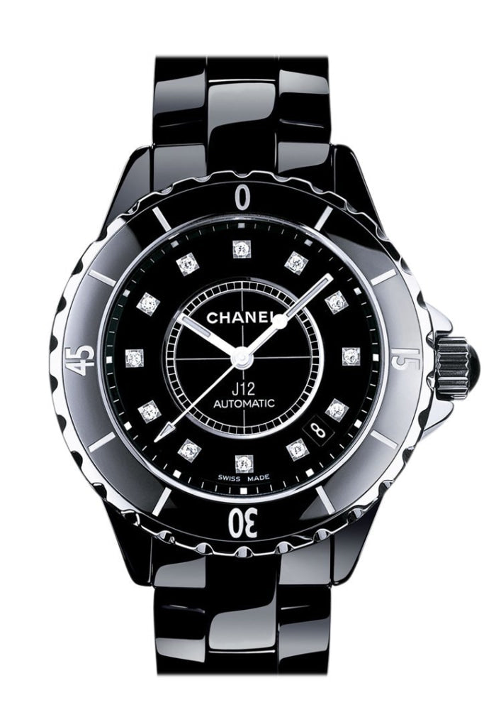 Chanel J12 Diamonds Black Dial Unisex Luxury Watch H1626 - Stylish Timepiece for Men & Women, Perfect for Formal Events & Everyday Wear