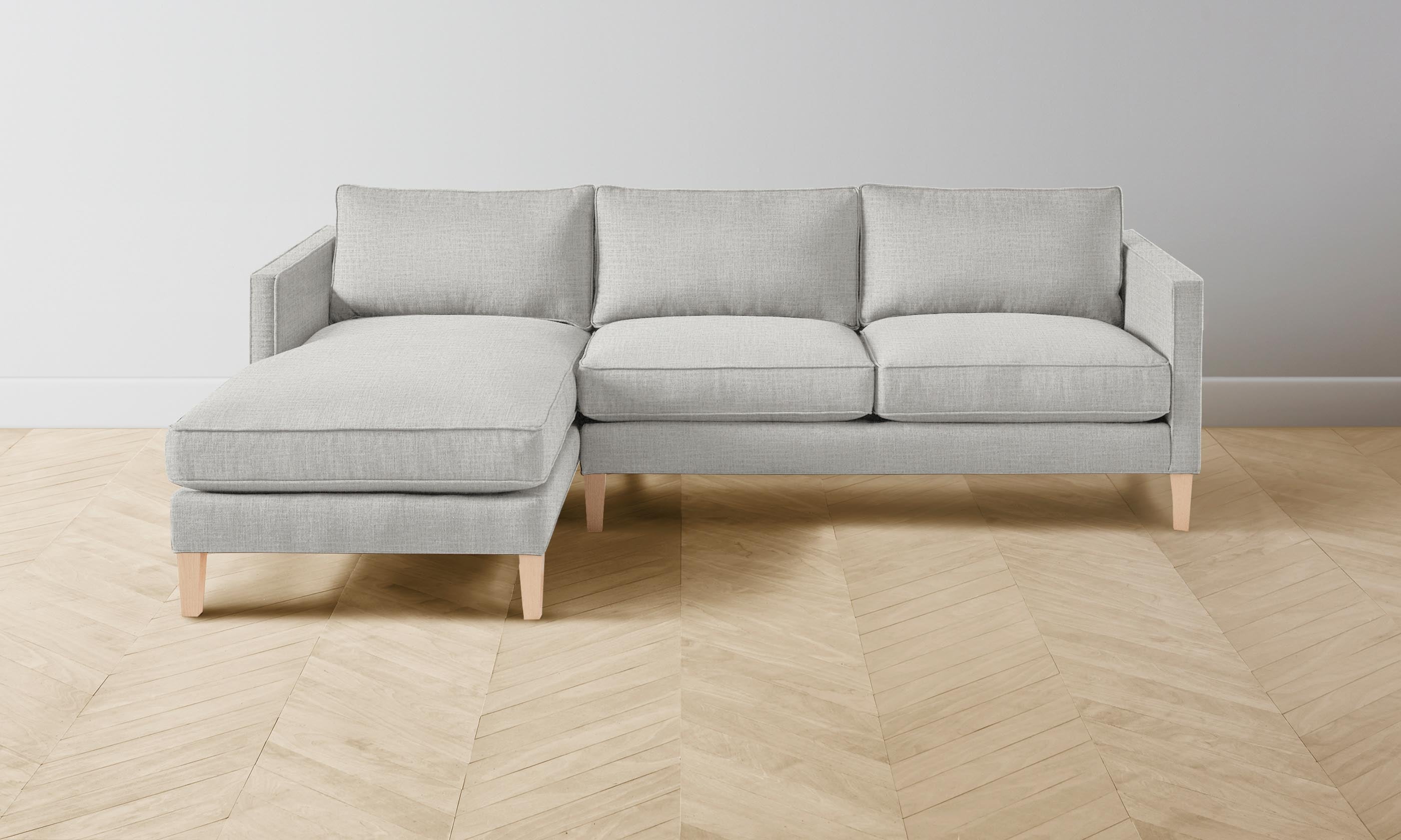 The Crosby Sectional Sofa - Premium Performance Woven Chenille Fabric with Steel Frame - Perfect for Living Rooms, Family Rooms & Cozy Home Spaces