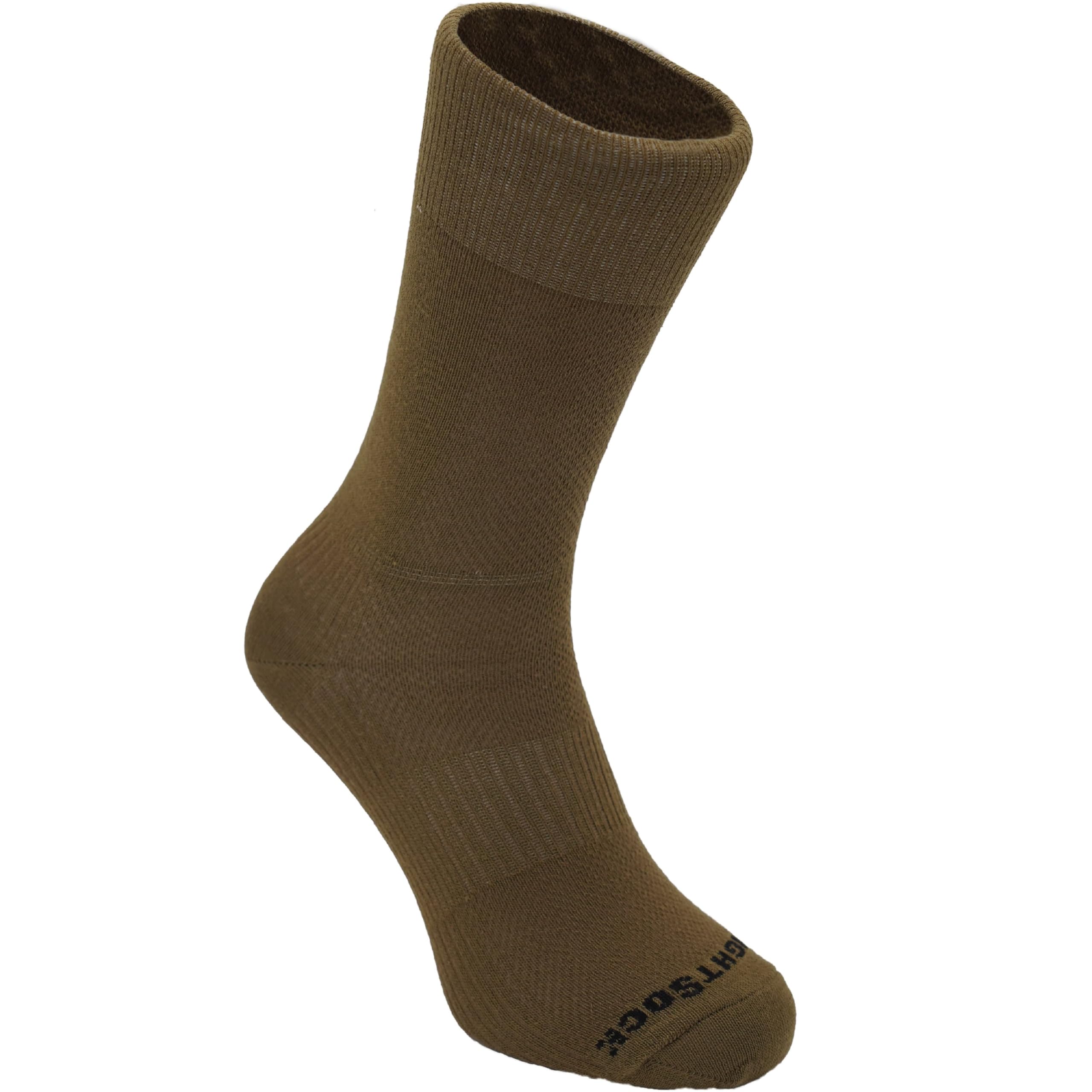 Wrightsock CoolMesh II Crew Running Socks for Men & Women – Breathable Anti-Blister Athletic Socks | Eco-Friendly & Made in USA | Perfect for Marathon, Hiking & Workout