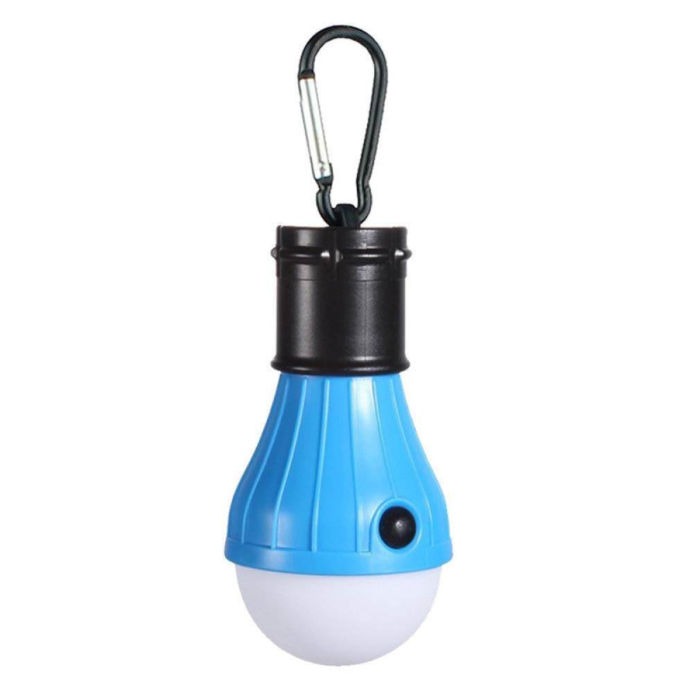 SZMYLED 3LED Camping Light Bulbs - Mini Portable Tent Lamp for Outdoor, Hiking, Backpacking & Fishing - Waterproof Emergency Lantern with Blue Light (Perfect for Tents, Power Outages & Night Adventures)