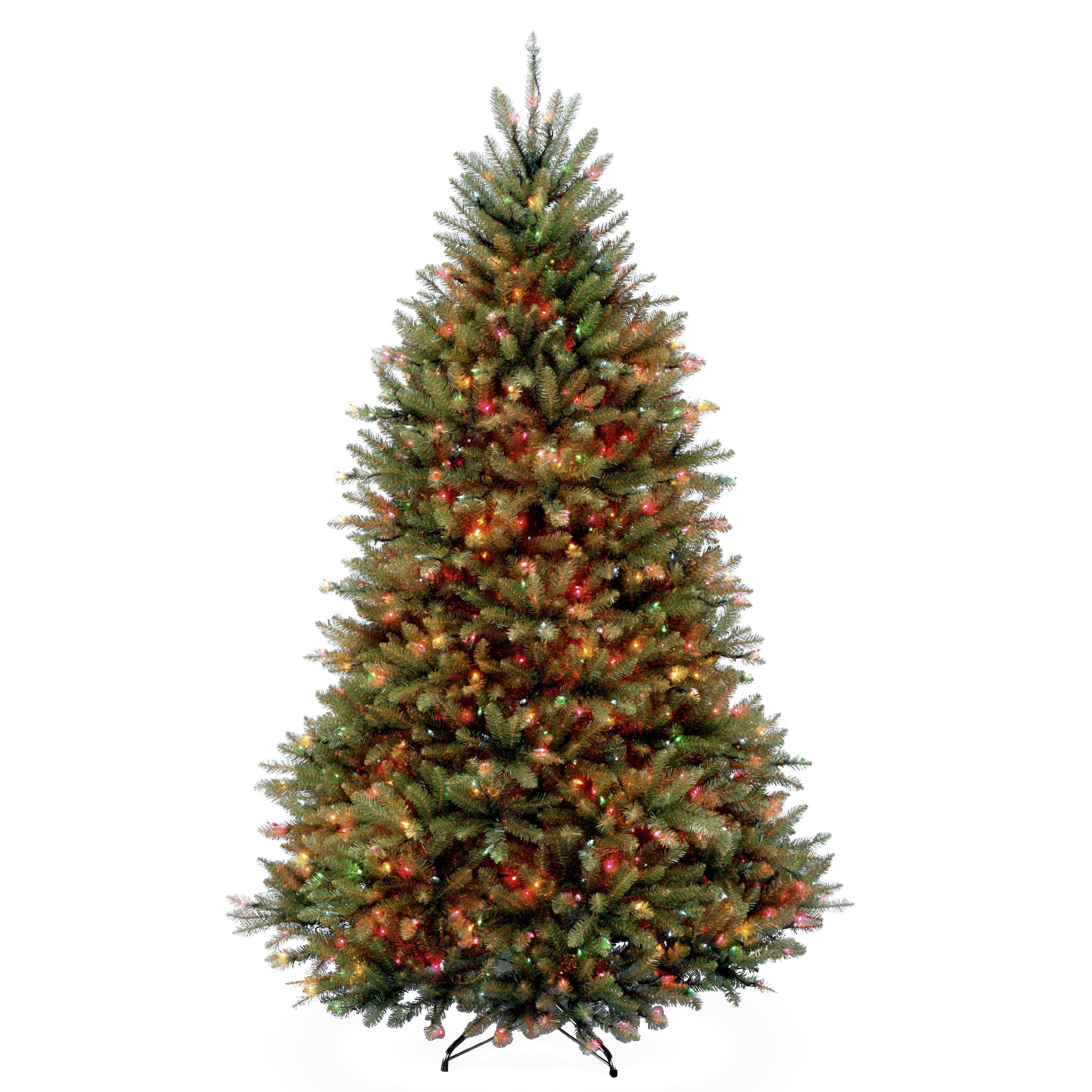 7.5 ft Pre-Lit Dunhill Fir Artificial Christmas Tree with Dual-Color LED Lights - Perfect for Home, Office & Holiday Decorations