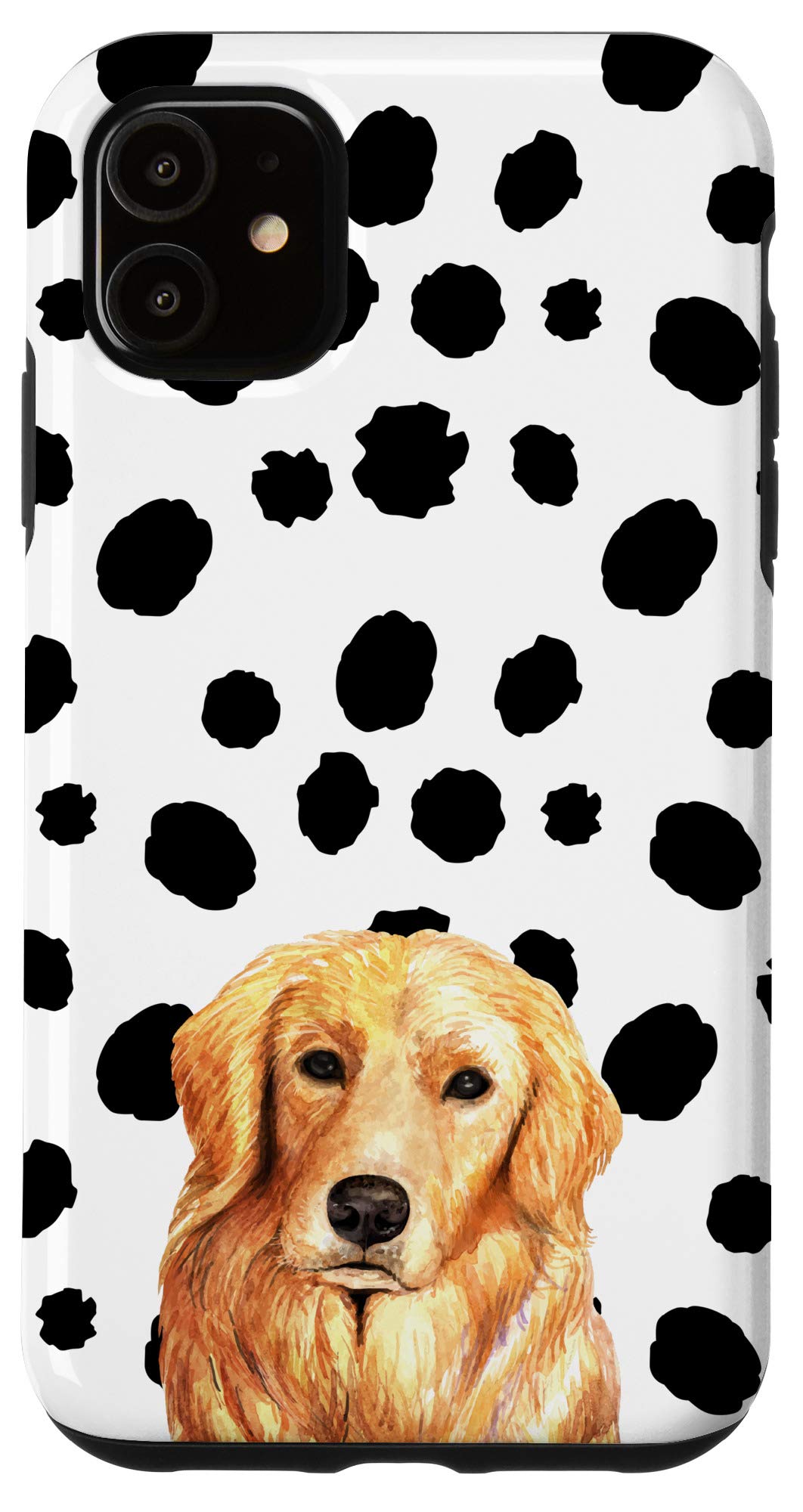 iPhone 11 Case - Golden Retriever & Dalmatian Dog Print Protective Cover | Perfect for Dog Lovers, Pet Owners & Animal Enthusiasts | Durable Phone Case for Everyday Use, Work & Travel