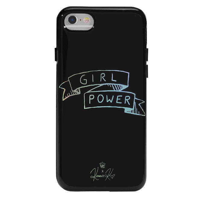 Kendall Vertes Girl Power iPhone Case - Trendy Protective Cover for iPhone 12/13/14/15 - Perfect for School, Work & Everyday Use