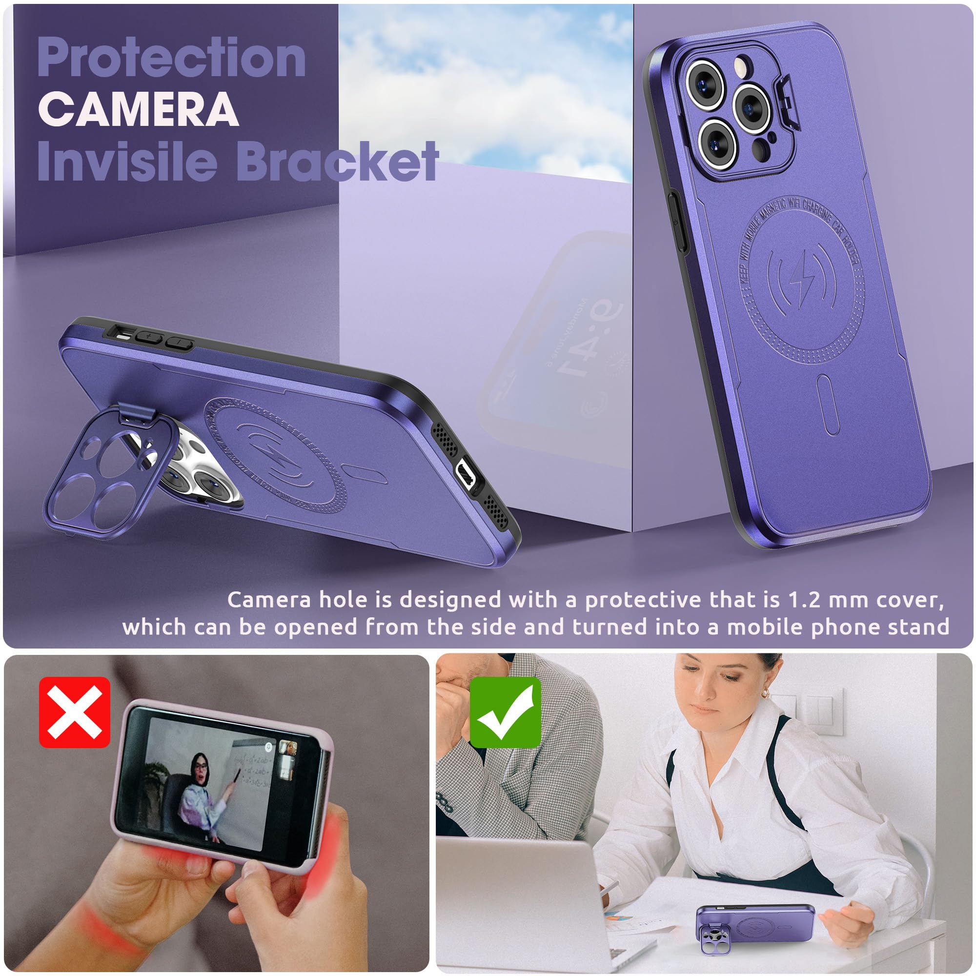 ABITKU Magnetic Case for iPhone 15 Pro Max 6.7