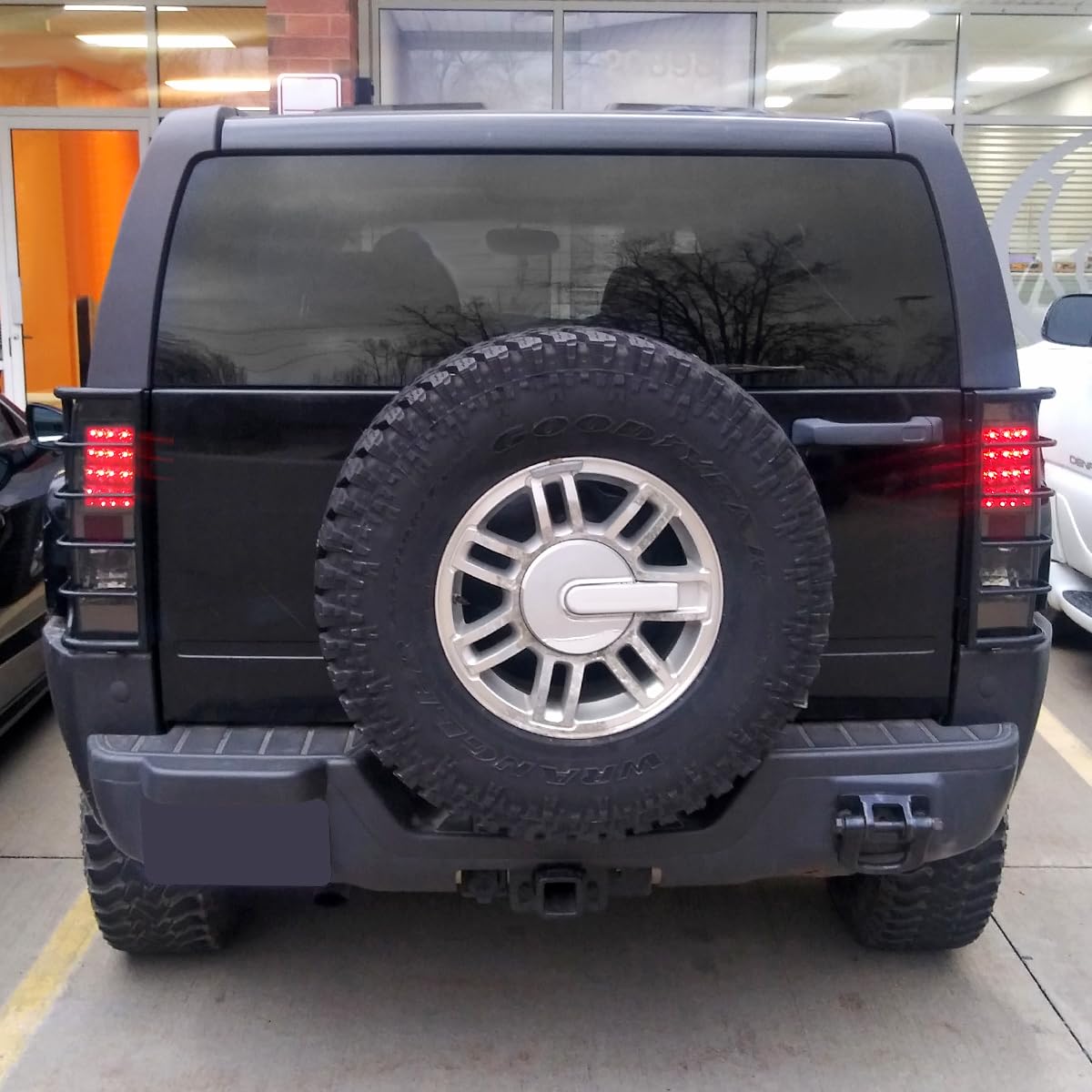 Spec-D Tuning Smoke LED Tail Lights for 2005-2010 Hummer H3 - Left & Right Pair Assembly - Enhanced Visibility & Style for Night Driving & Off-Road Adventures