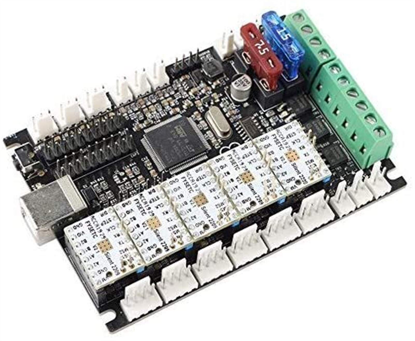 STM32 3D Printer Motherboard with TMC2209 Stepper Drivers - Marlin 2.0 Firmware for Prusa i3 MK3/S MK3S+ Upgrade | High-Precision Printing for DIY 3D Printers & Maker Projects