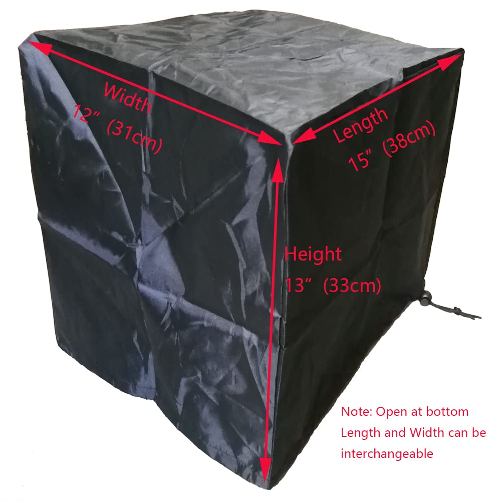 COSORI Air Fryer Cover 5.8QT - Dustproof Waterproof Jacket for Air Fryer Oven Combo & Small Instant Pot - Black Protective Appliance Cover for Kitchen Countertop Storage