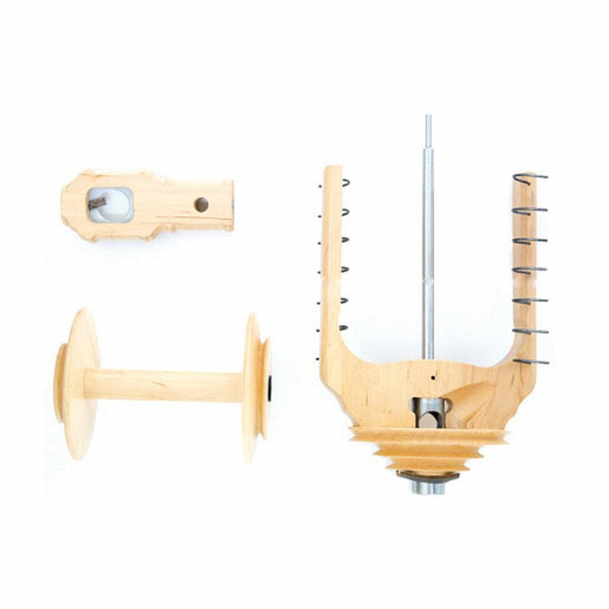 Kromski Classic Sonata Jumbo Flyer Spinning Wheel Set - Premium Wooden Spinning Wheel for Yarn Crafting, Knitting & Fiber Arts - Perfect for Handspinners, Weavers & DIY Enthusiasts