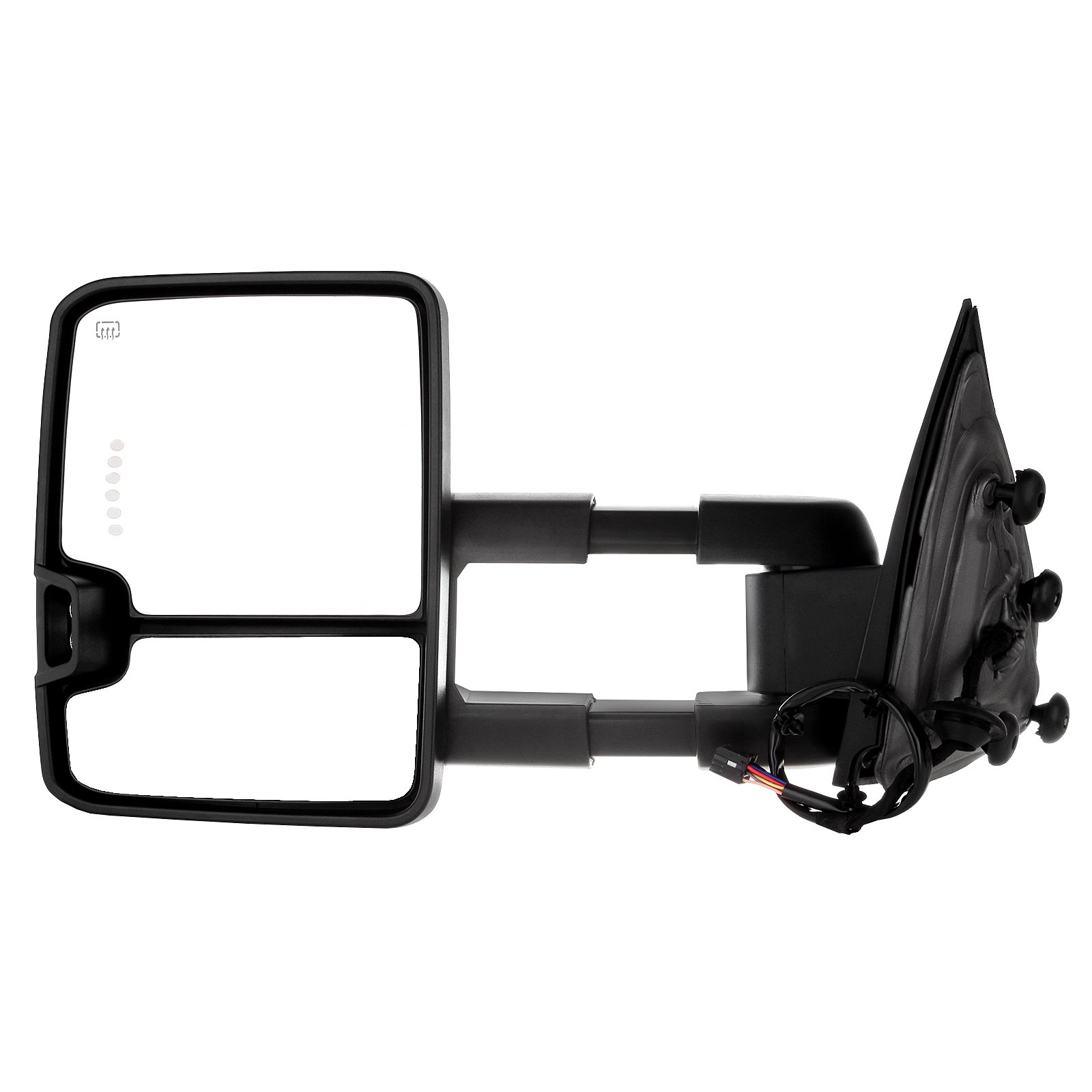 2014-2018 Chevy Silverado & GMC Sierra 1500/2500HD/3500HD Towing Mirrors - Power Adjustable Heated Side Mirrors with Turn Signal Lights | Perfect for Towing, Highway Driving & Winter Conditions