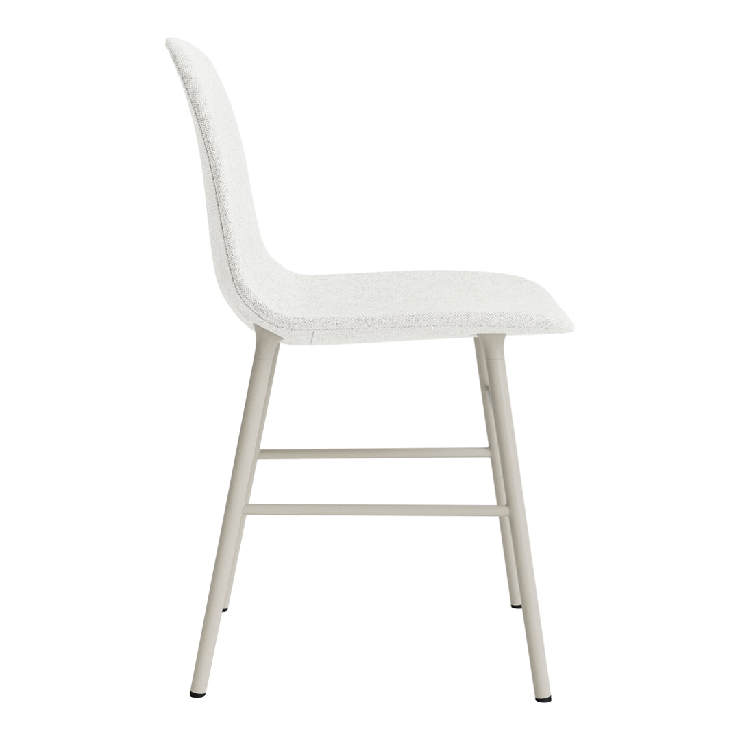 Modern Form Chair with Sturdy Metal Legs & Comfortable Upholstery - Perfect for Home Office, Living Room, or Dining Room Decor