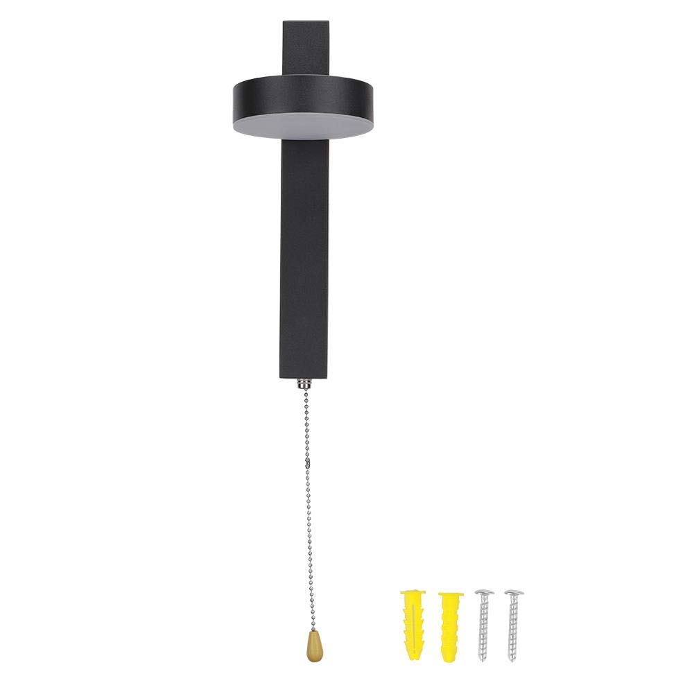Yosoo 12W Dimmable LED Wall Light - Black Metal & Acrylic Bedside Lamp with Switch (85-265V) - Perfect for Bedroom, Hallway, and Living Room Lighting