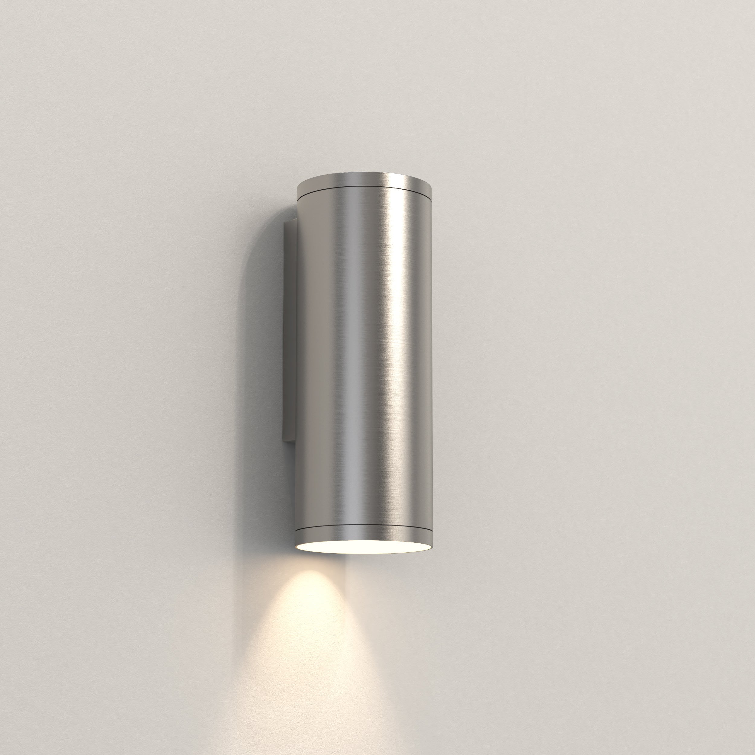 Ava 1/2Lt Coastal Wall Light - Brushed Stainless Steel/PVD Brushed Brass GU10 IP44 - Perfect for Beach House, Patio & Outdoor Lighting
