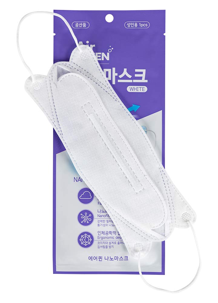Air Queen Nano Filter Face Mask - Individually Packed 100-Pack with Homewell Wipes | Premium Protection for Daily Use, Travel & Public Safety