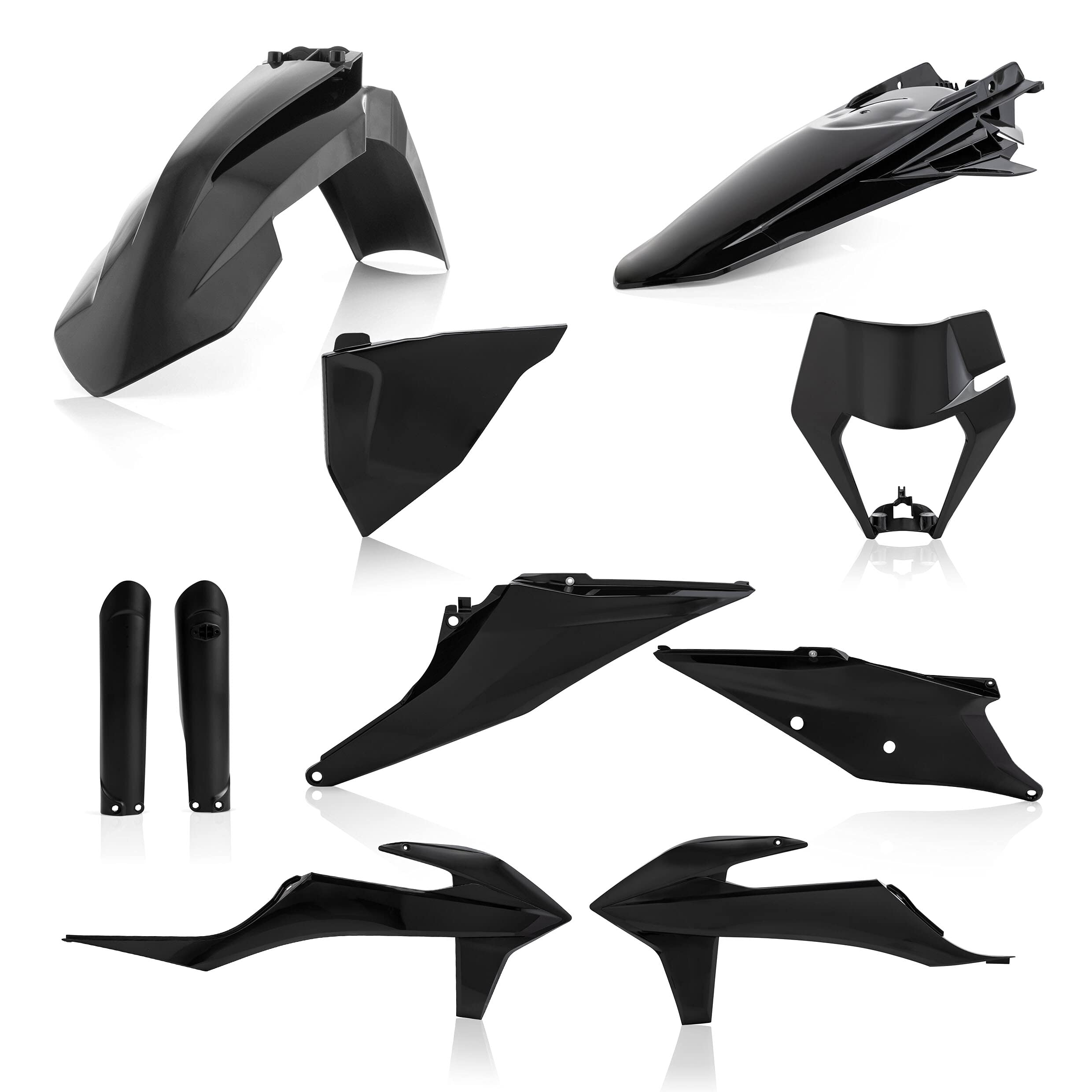 Acerbis Full Plastic Kit for KTM Motorcycles - Black (2791540001), One Size - Perfect for Off-Road Racing & Bike Restoration