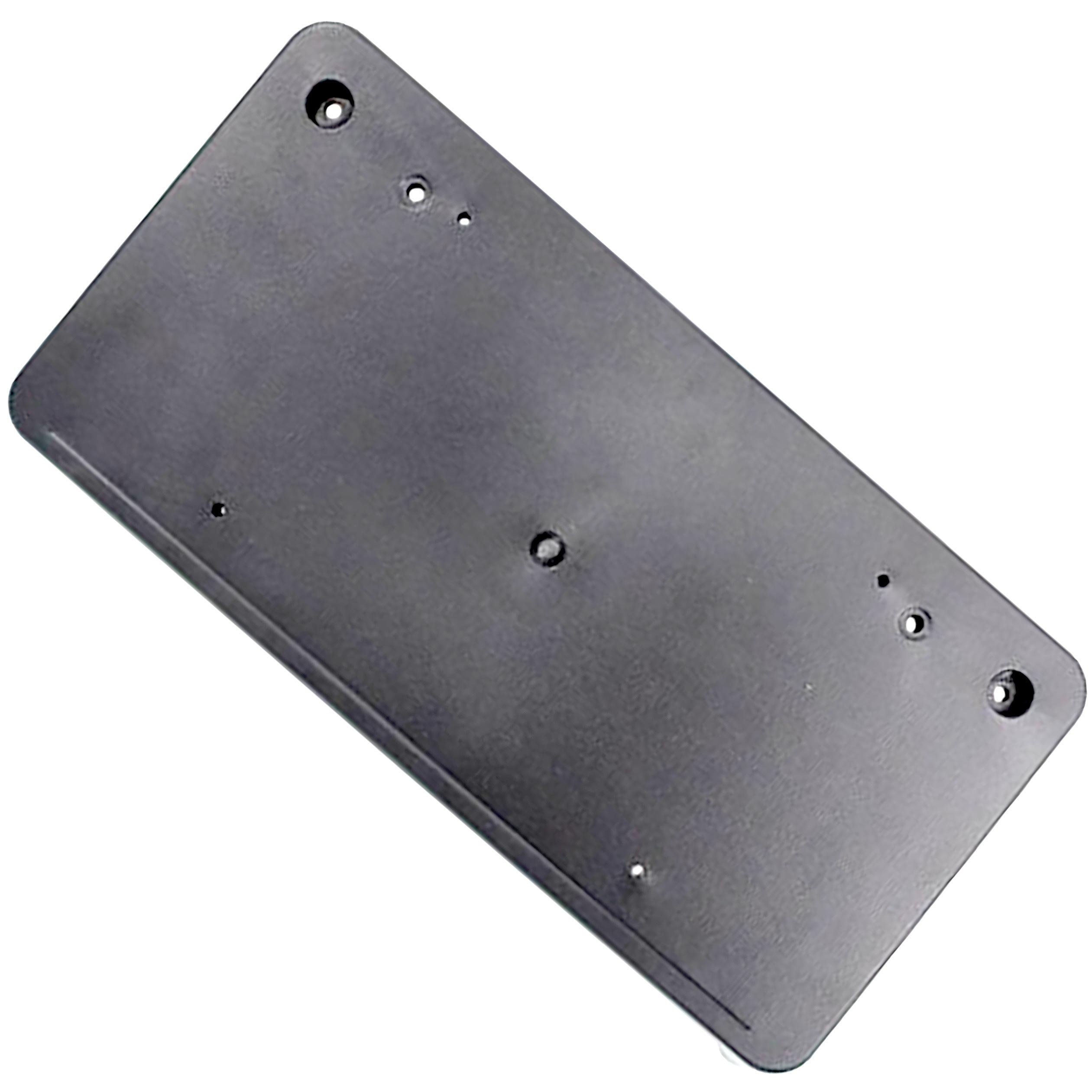 APDTY 133688 Front Bumper License Plate Bracket - Universal Fit for Cars & Trucks - Easy Installation - Durable ABS Plastic - Perfect for License Plate Mounting & Vehicle Customization