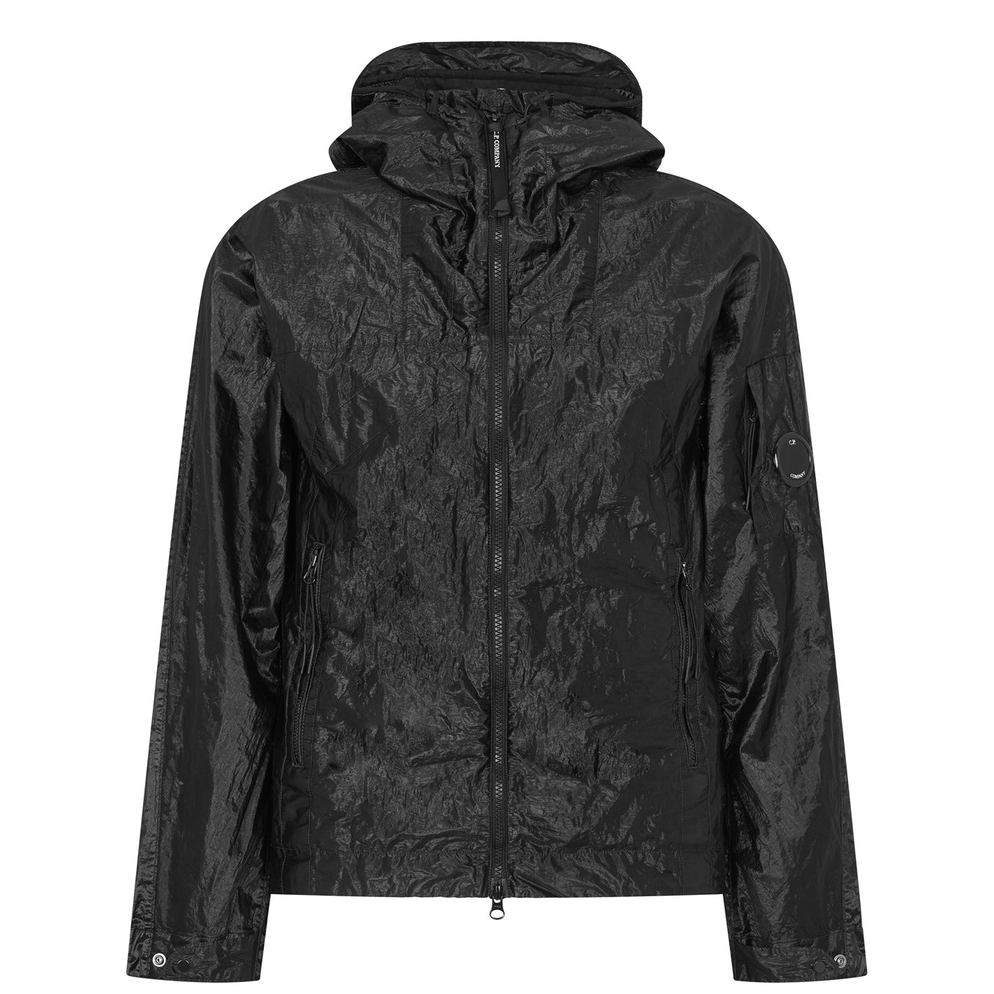 CP Company Kan D Black Jacket - Men's Lightweight Water-Resistant Urban Streetwear Jacket for Outdoor Activities & Casual Wear