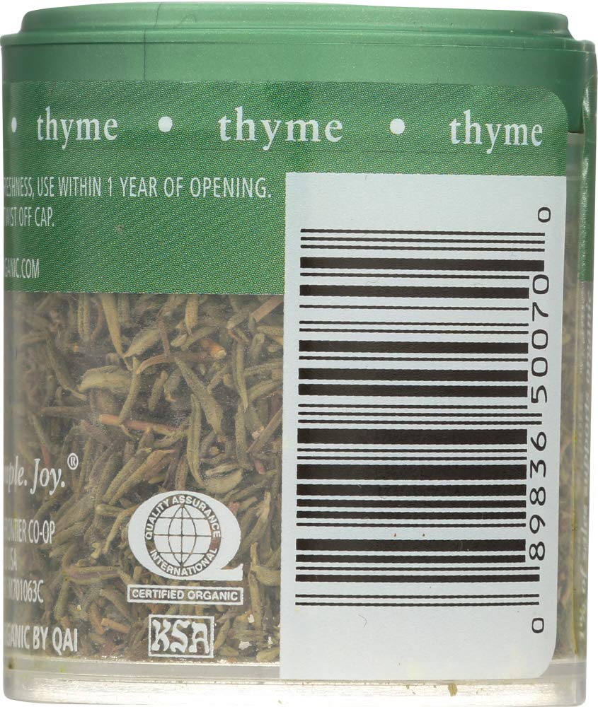 Simply Organic Mini Thyme Leaf 24-Pack (0.28 Oz Each) | Premium Dried Culinary Herbs for Cooking, Seasoning & Baking | Perfect for Soups, Stews, Marinades & Homemade Spice Blends