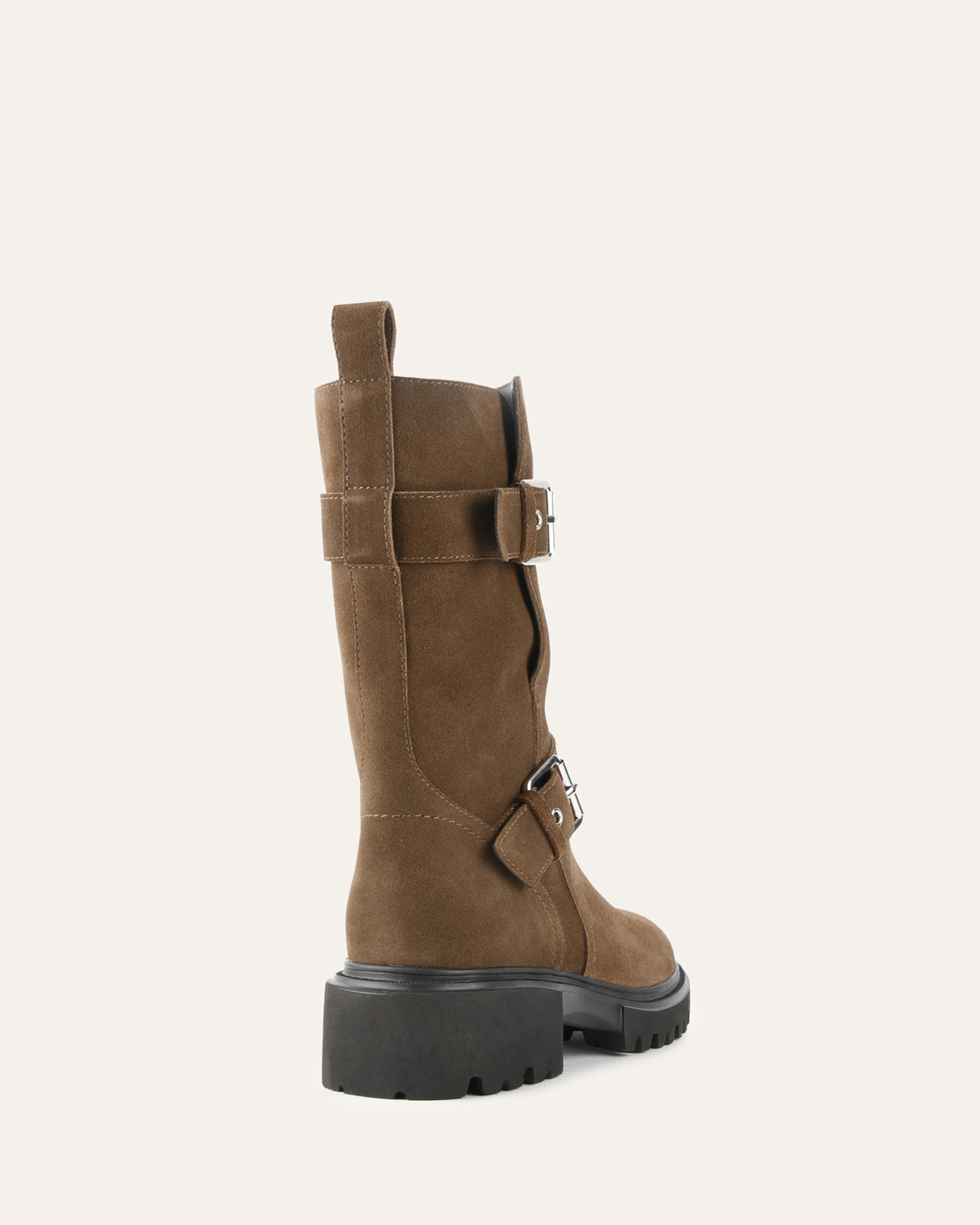 Elliot Flat Ankle Boots for Women - Bark Suede Leather Comfortable Casual Shoes for Fall & Winter | Perfect for Office, Walking & Daily Outfits
