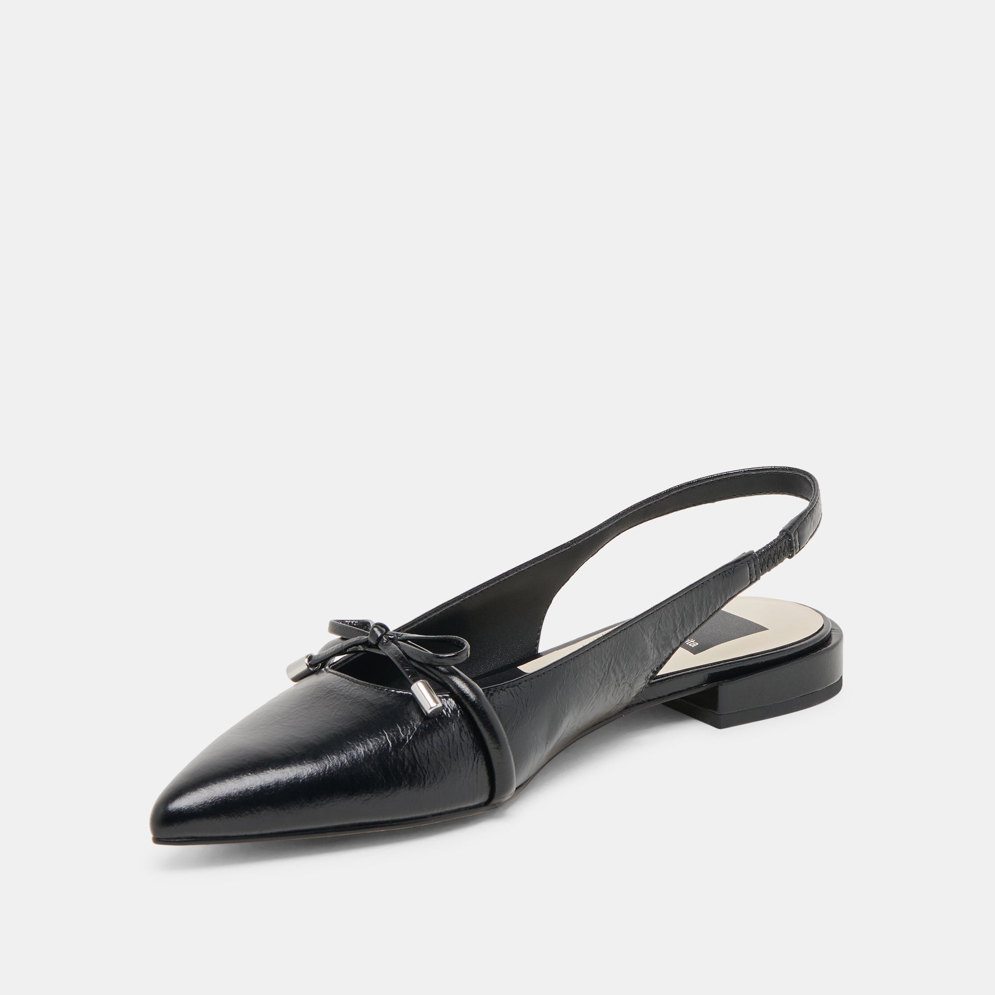 PAYGE FLATS MIDNIGHT CRINKLE PATENT - Women's Comfortable & Stylish Shoes for Work, Party & Daily Wear