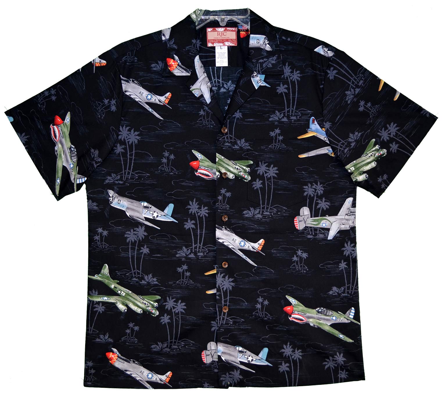 RJC Men's USA Island Airplane Graphic T-Shirt - Comfortable Casual Tee for Travel, Vacation & Summer Outfits