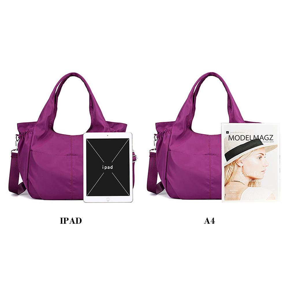 MINTEGRA Women's Nylon Waterproof Hobo Crossbody Bag - Lightweight Casual Shoulder Purse for Everyday Use, Travel & Shopping