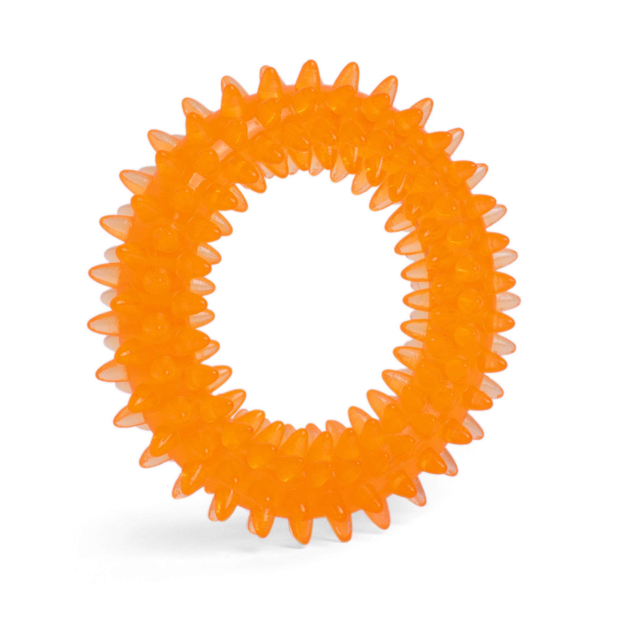 Seriously Strong Dental Ring Dog Toy for Aggressive Chewers - Durable Orange Chew Toy for Large & Medium Dogs - Perfect for Teething, Playtime & Dental Health