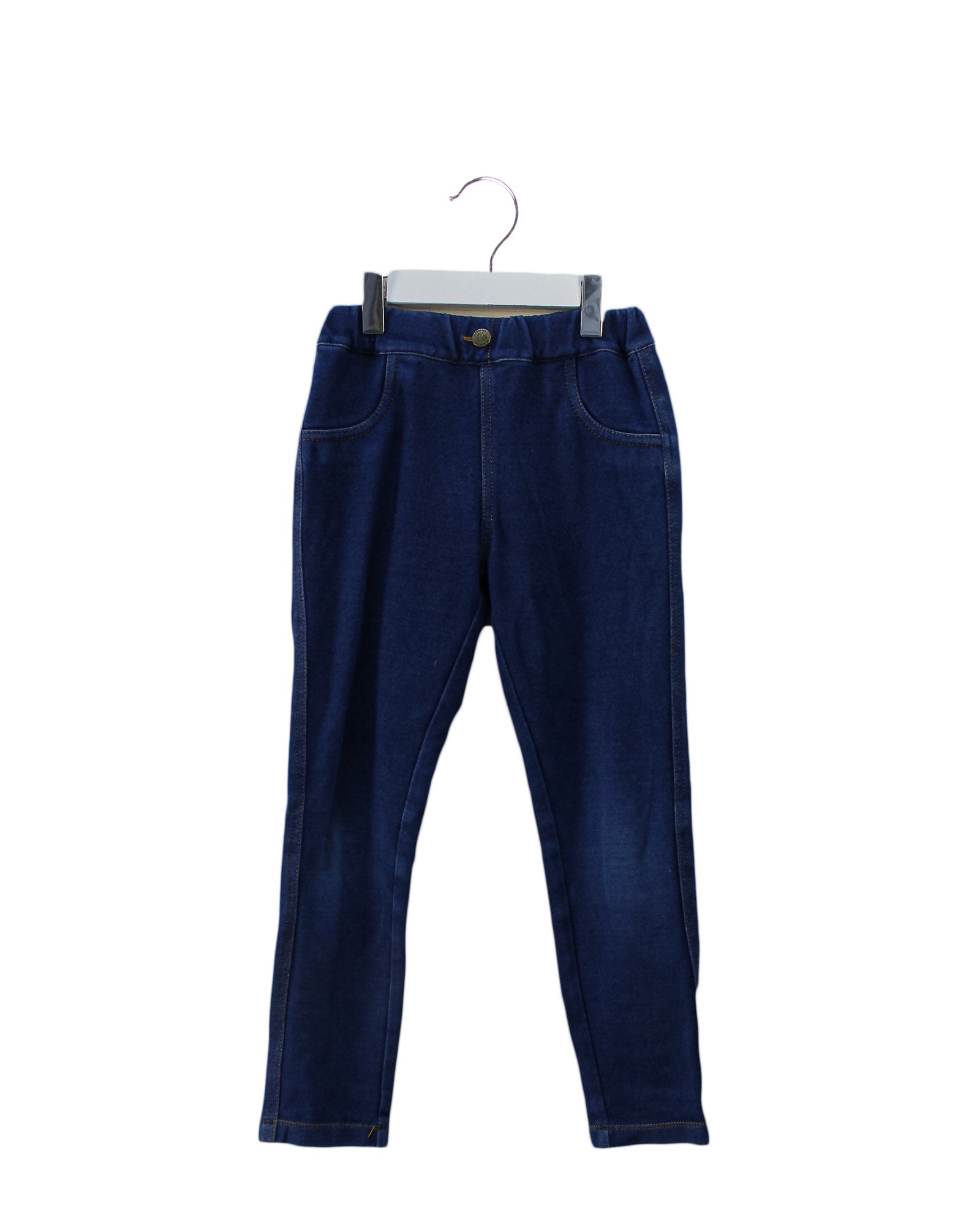 Ponpoko Jeggings for Girls 5T (120cm) - Stretchy Comfortable Kids' Pants for Playtime & School
