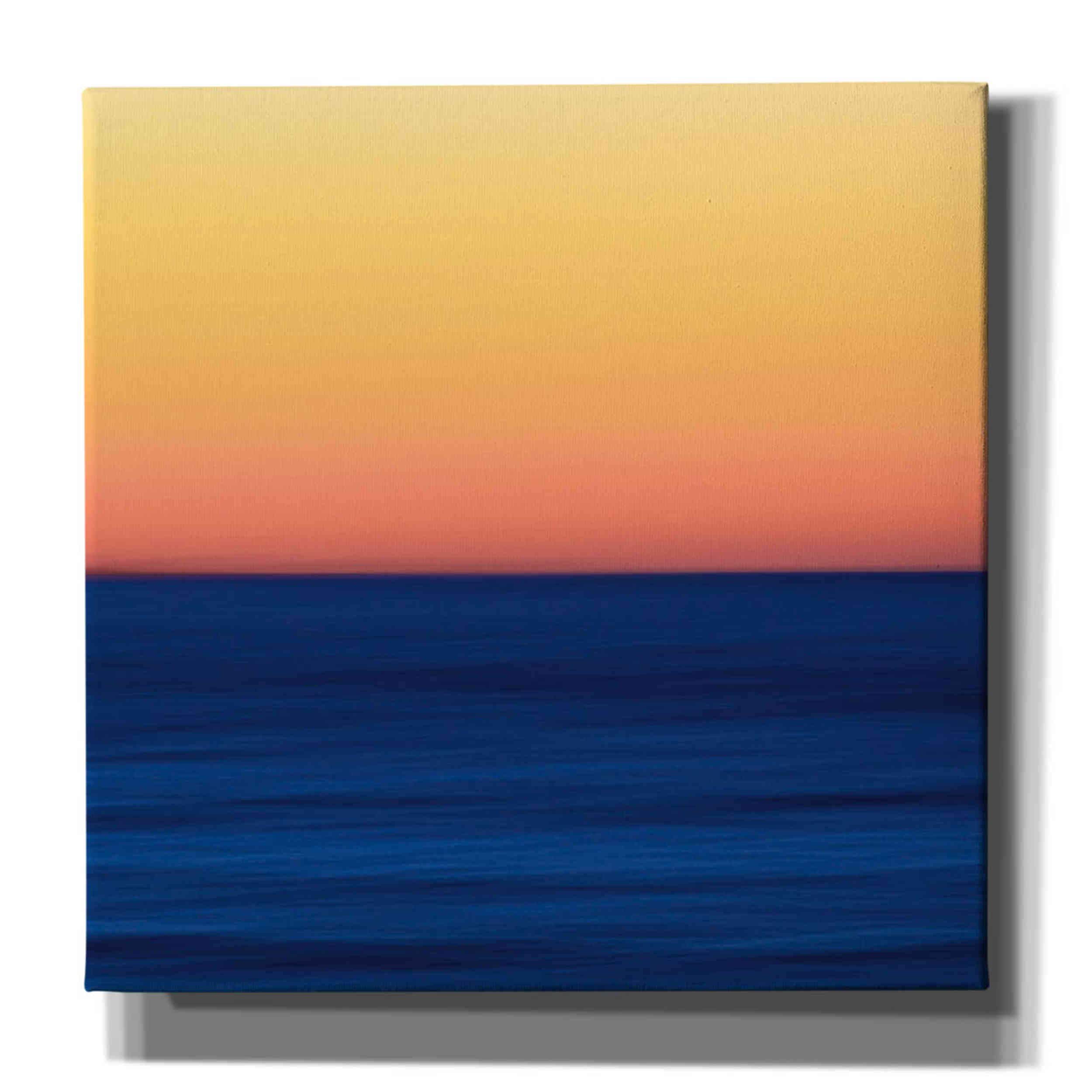 Fire Water by Katherine Gendreau - 37x37 Inch Modern Canvas Wall Art Painting for Living Room, Bedroom & Office Decor