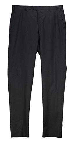 Premium Trussini Men's Wool Dress Pants - Slim Fit Formal Trousers for Business & Office Wear - Perfect for Weddings, Interviews & Professional Occasions