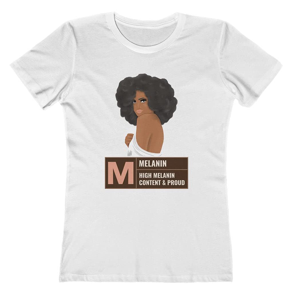 Black History T-Shirts for Women - Melanin Queen Afrocentric Juneteenth Shirts - Perfect for Cultural Celebrations & Black Pride Events