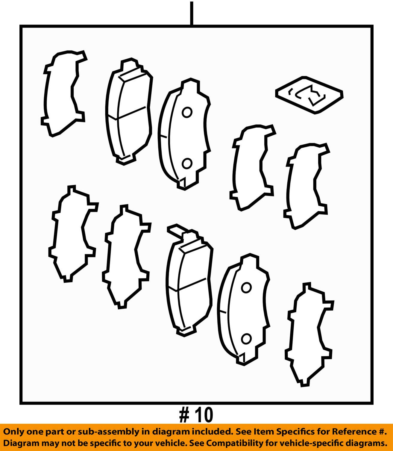 Honda Genuine Brake Pad Set FR - High Performance Replacement for Smooth & Safe Driving - Perfect for Daily Commute, City Driving & Highway Use