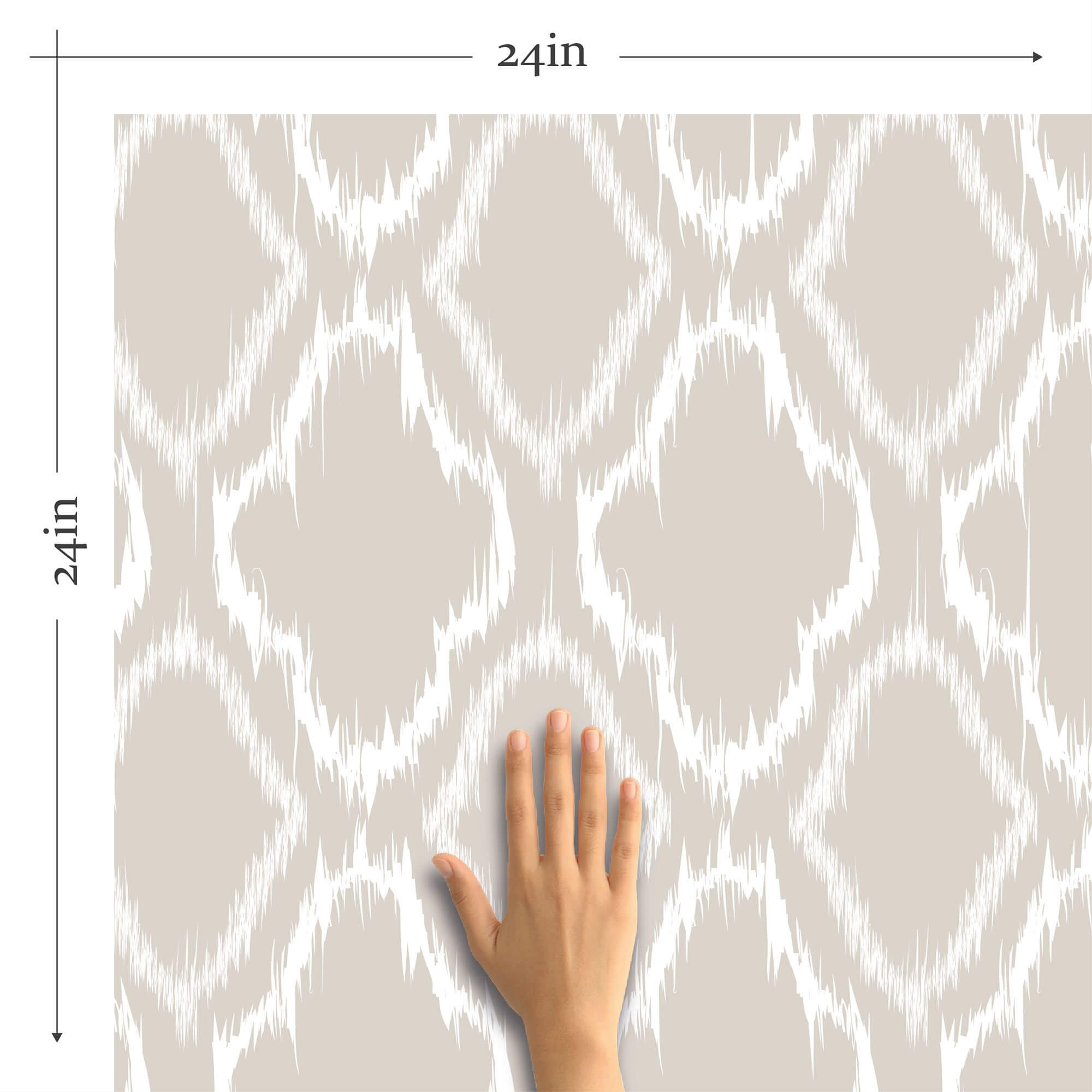 Ikat Plaid Peel and Stick Removable Wallpaper - Self-Adhesive Decorative Wall Covering for Bedroom, Living Room, Nursery & Home Decor