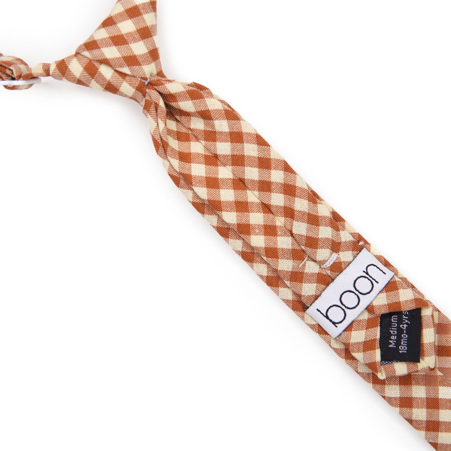 Boys' Toffee Color Necktie - Classic Slim Tie for Kids, School, Weddings & Special Occasions