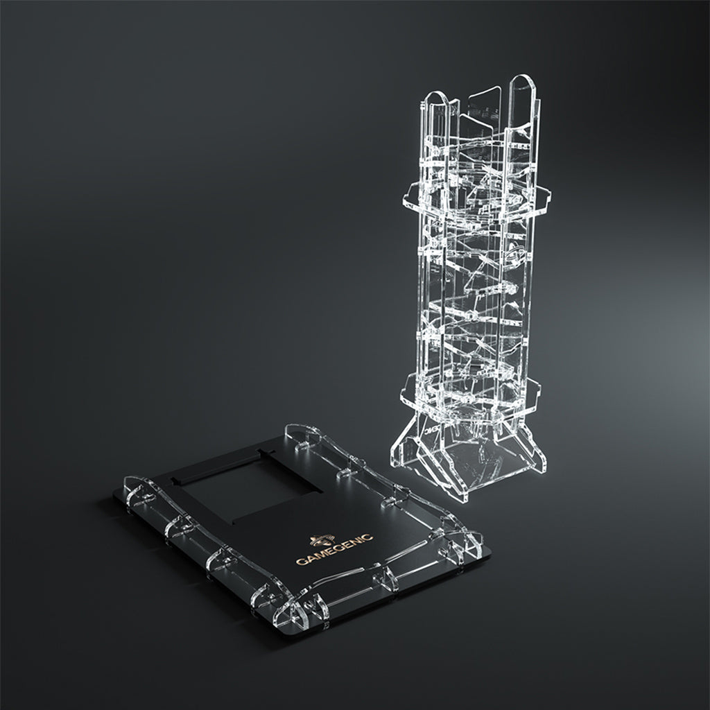 Premium Crystal Twister Dice Tower for Tabletop RPG Games - D&D, MTG, Board Game Accessories with Smooth Dice Rolling & Stylish Design