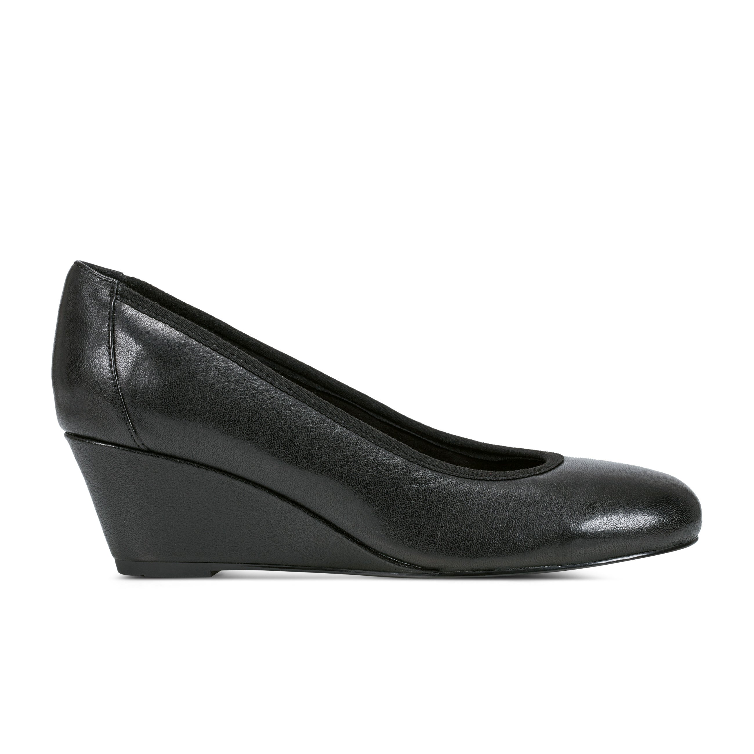 Women's Rita Slip-On Almond Toe Dress Wedges - Comfortable Low Heel Shoes for Office, Wedding & Party Occasions