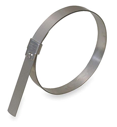 Stainless Steel Band Clamp GRUL215 - 1-3/4 Inch Minimum Diameter (Pack of 12) for Plumbing, HVAC, and Automotive Hose Connections