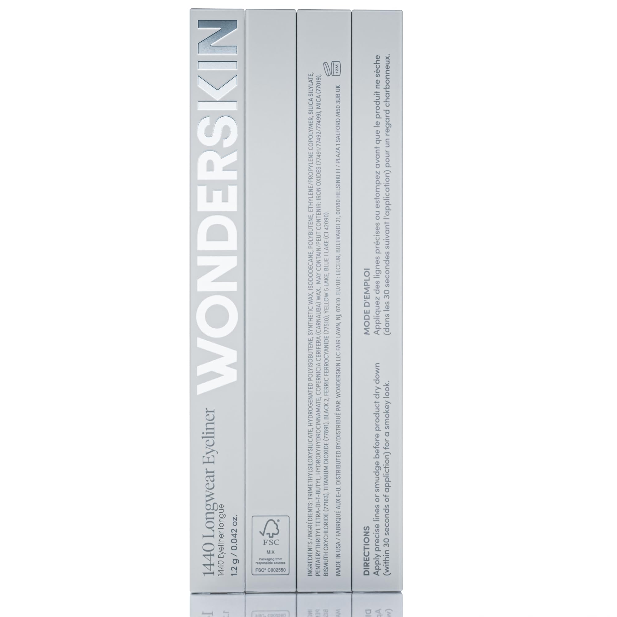 Wonderskin 1440 Longwear Brown Glitter Eyeliner - Waterproof & Smudge Proof for Day & Night Looks