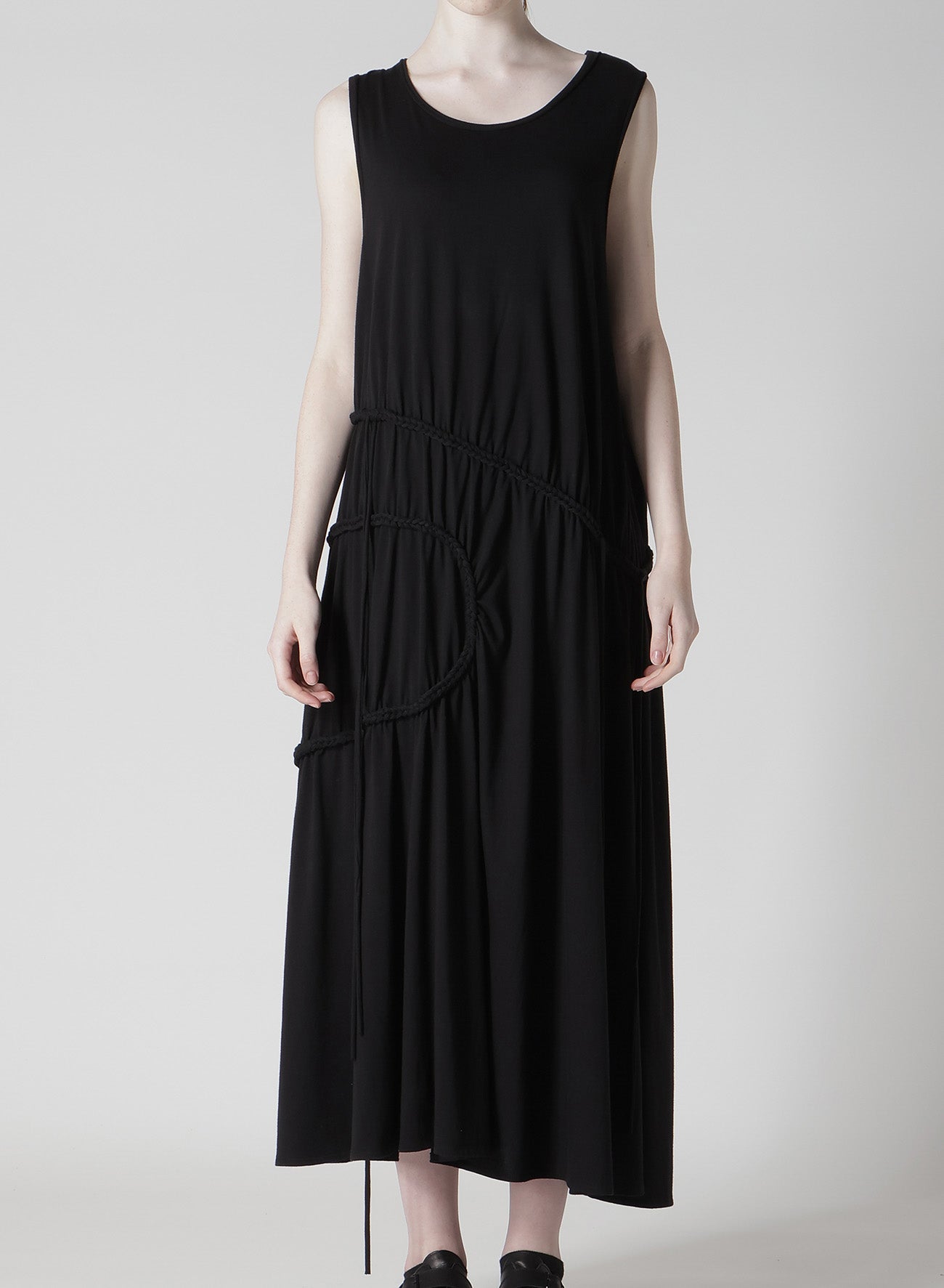 Soft Cotton Jersey Chain Stitch Sleeveless Dress for Women - Casual Summer Outfit, Beach Cover-Up, and Daytime Wear