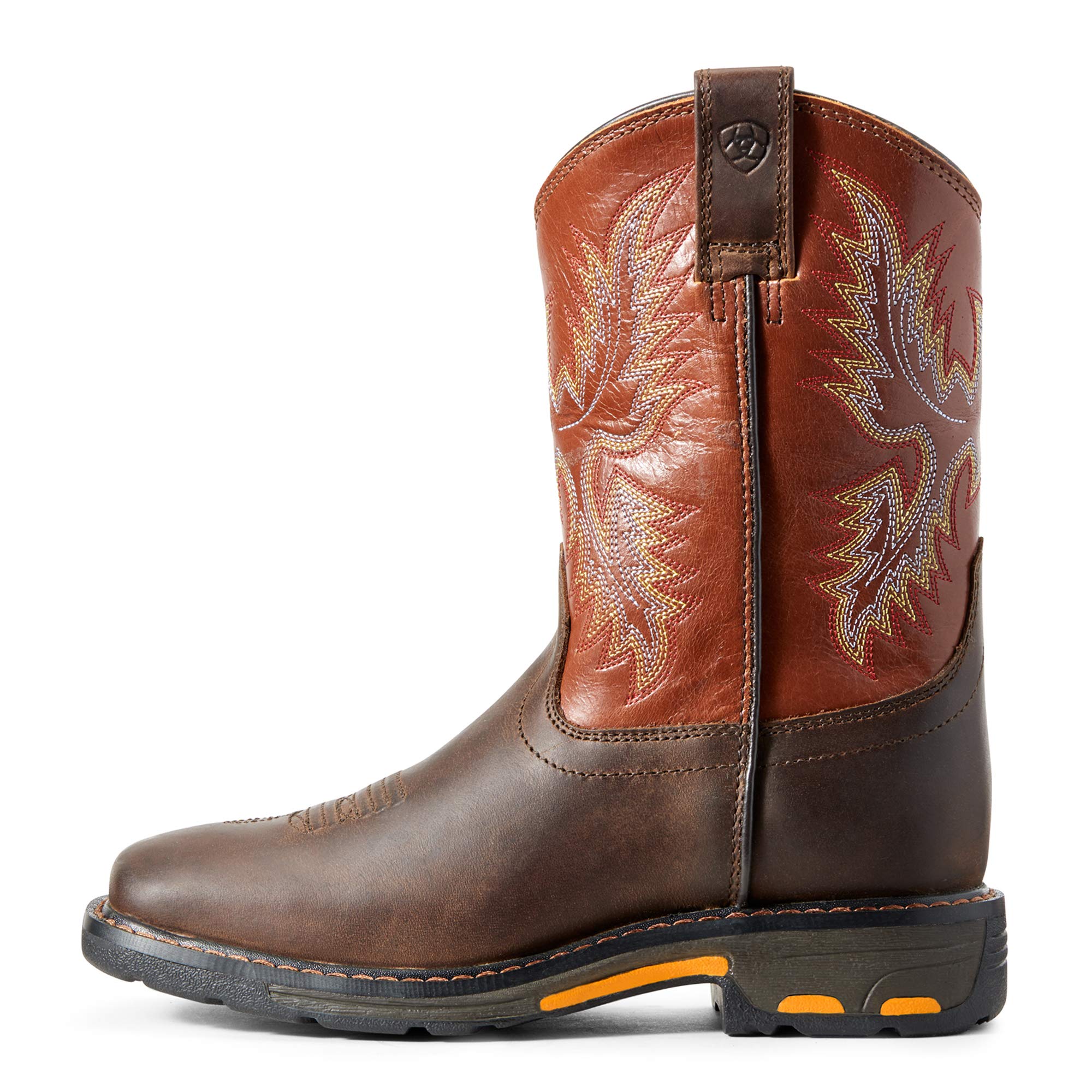 Ariat Unisex Kids' WorkHog Wide Square Toe Boot - Durable Work Boots for Boys & Girls - Perfect for Farm, Ranch & Outdoor Activities