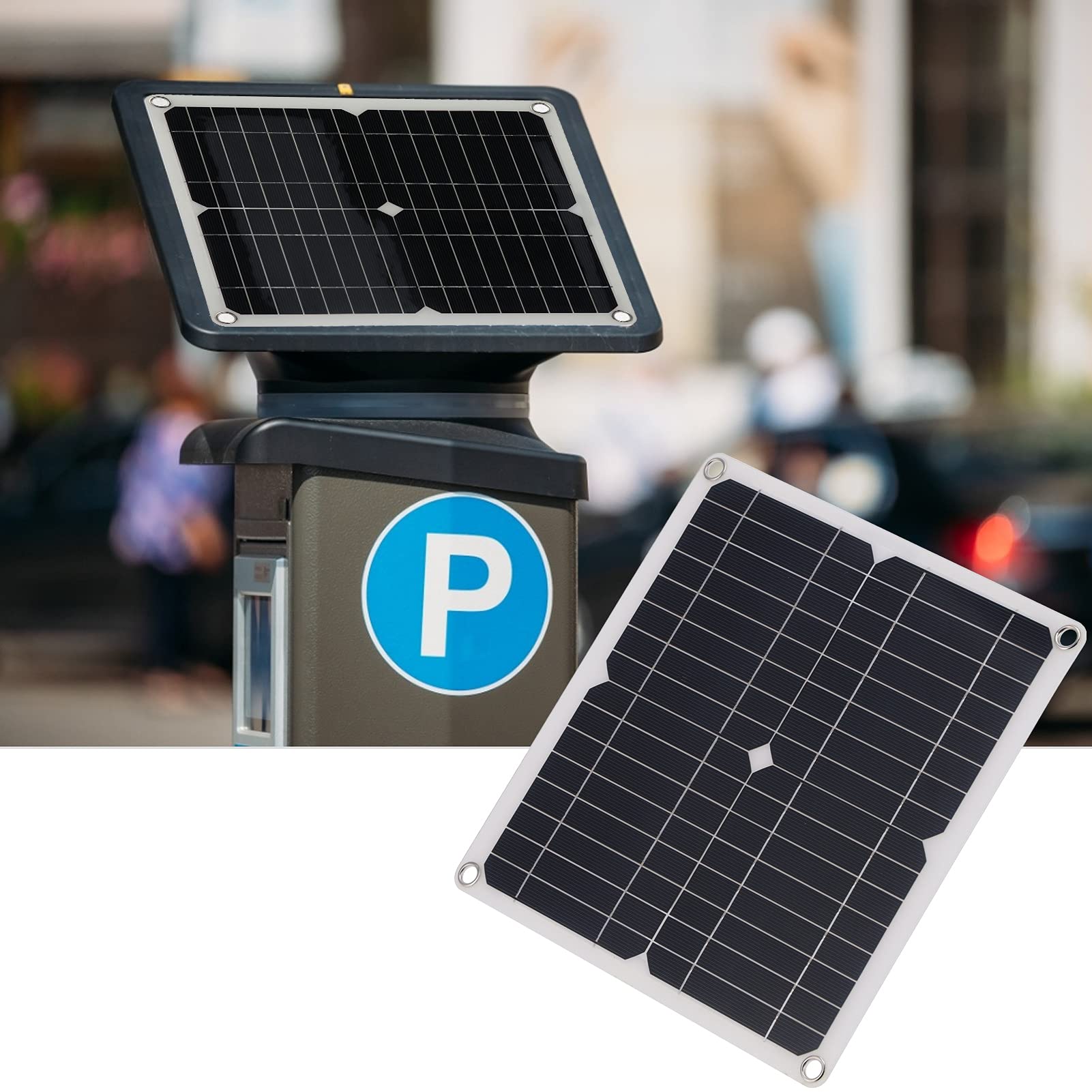 15W 18V Solar Panel Charger - IP65 Waterproof Solar Cell Board for Cars, Boats, RV & Outdoor Power Supply | Perfect for Camping, Marine & Emergency Charging