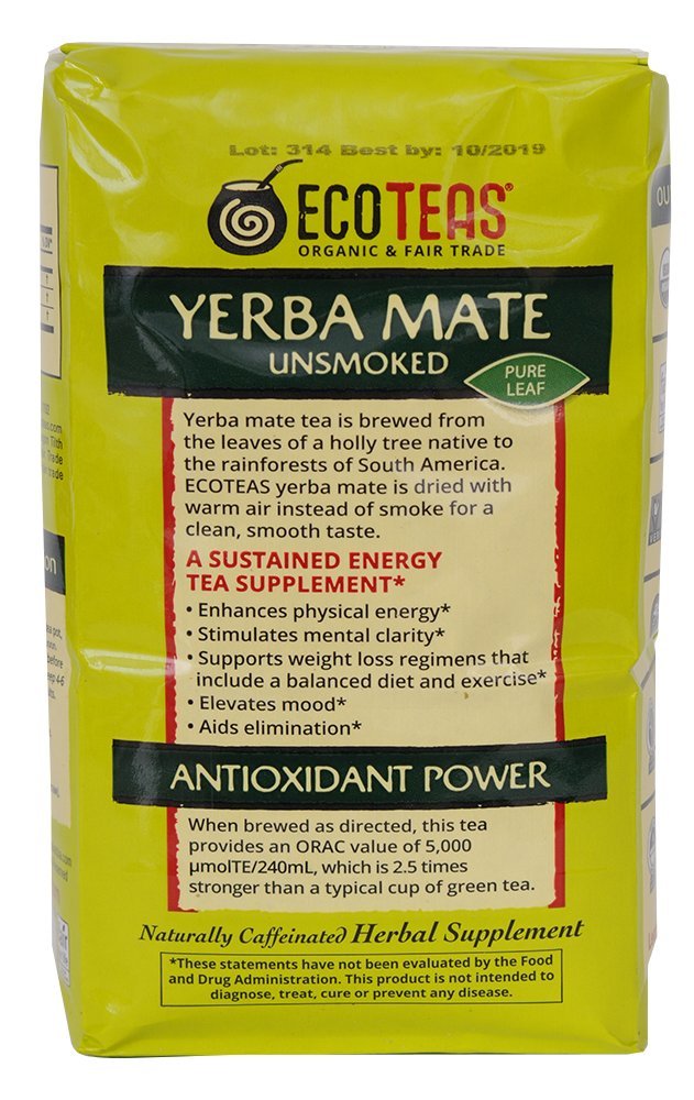 Organic Yerba Mate Loose Leaf Tea - Premium Eco-Friendly Herbal Tea for Energy & Focus - Perfect for Morning Boost, Study Sessions & Healthy Lifestyle
