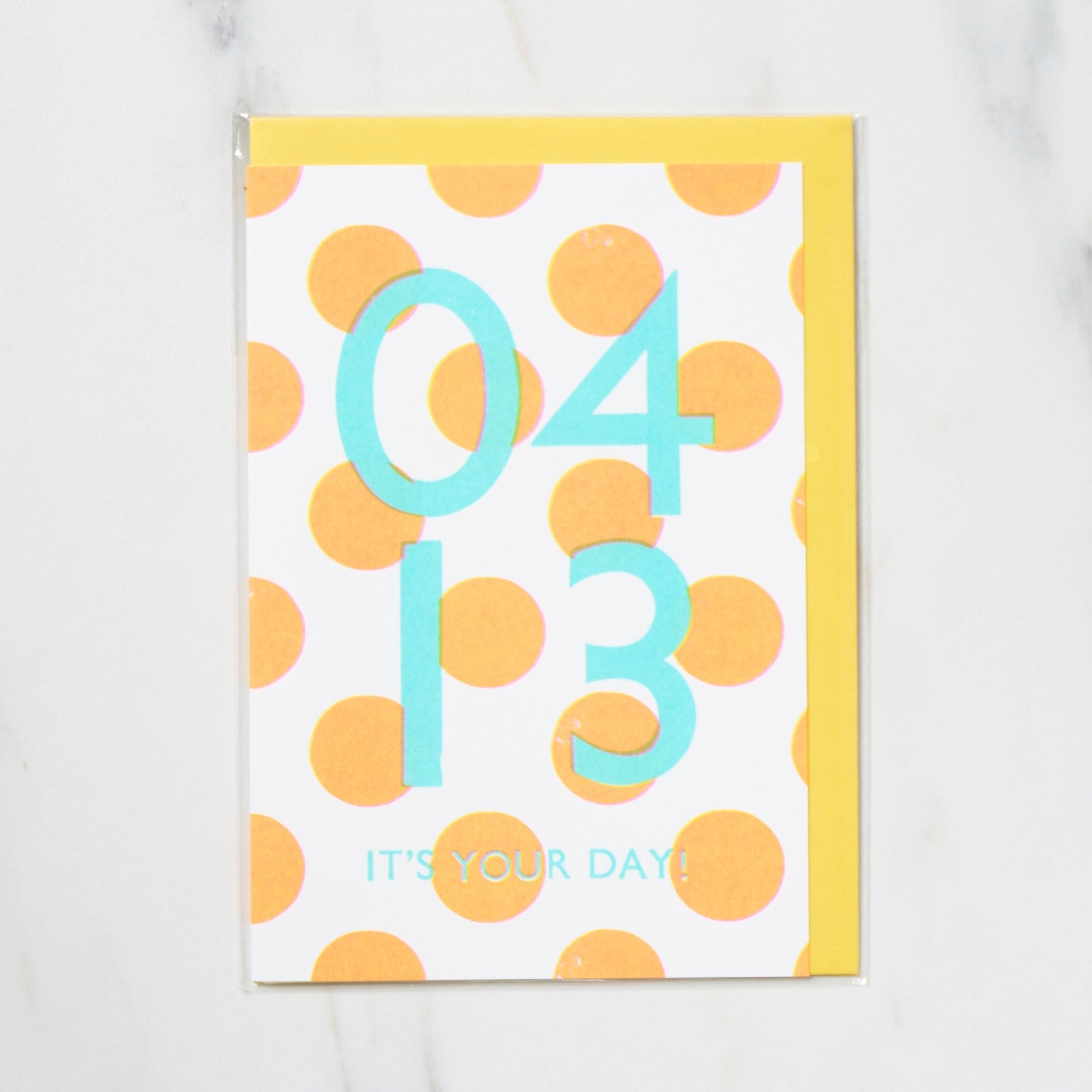 365 Find Your Day Card - April Edition | Premium Letterpress Greeting Card for Birthdays, Anniversaries & Special Occasions