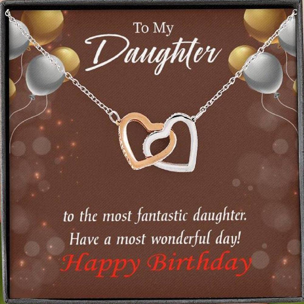 Stainless Steel Daughter Necklace - Heart Pendant Gift for Daughter's Birthday, Graduation, or Special Occasion | Symbol of Unbreakable Love & Bond | Perfect for Everyday Wear or Gifting