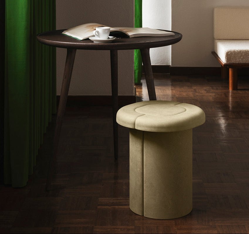 Mater Alder Wood Stool - Handcrafted Rustic Bar Stool for Kitchen, Dining Room & Pub - Durable & Stylish Seating Solution