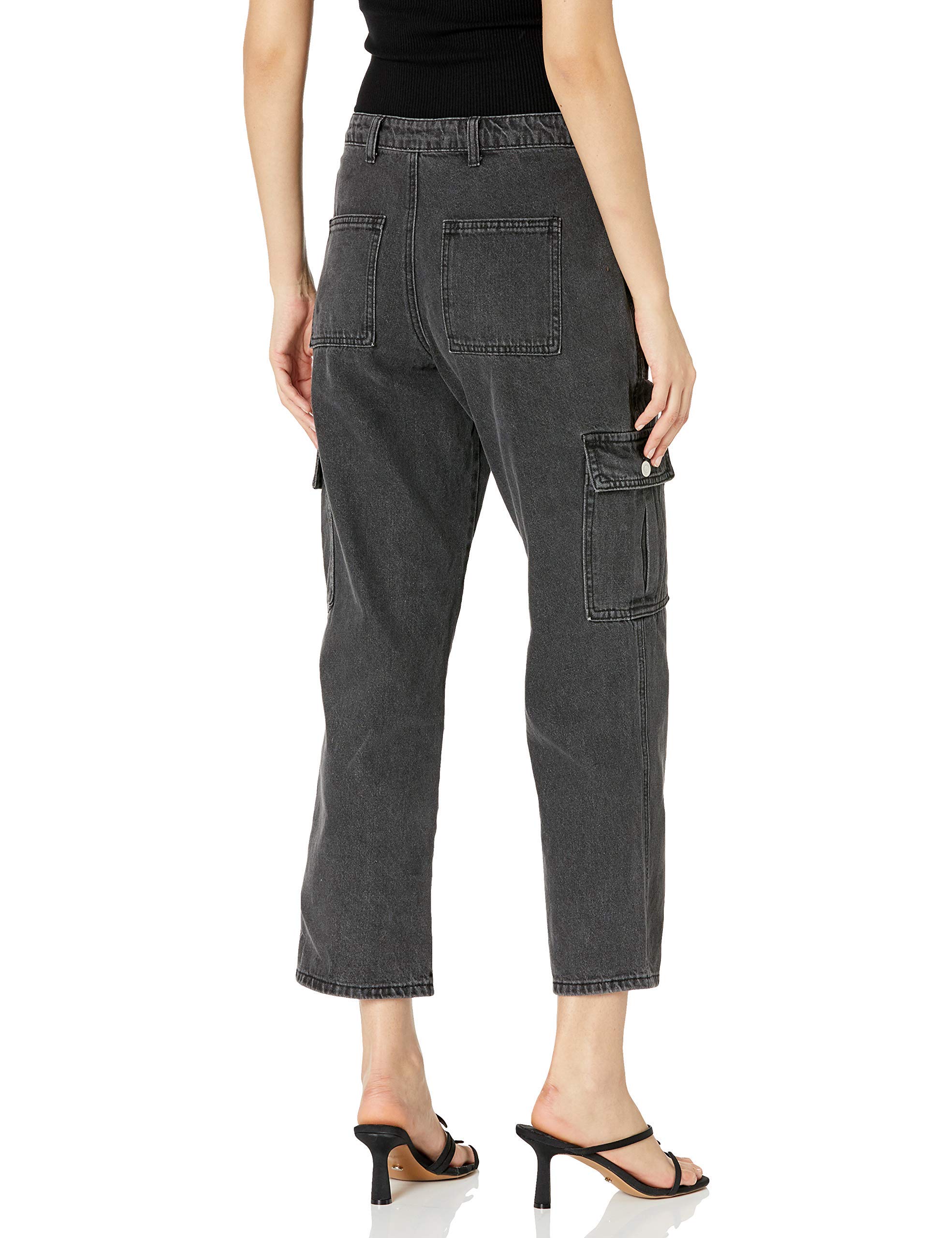KENDALL + KYLIE Women's Cargo Pants - High Waisted Casual Trousers with Pockets | Amazon Exclusive | Perfect for Streetwear, Work & Travel Outfits
