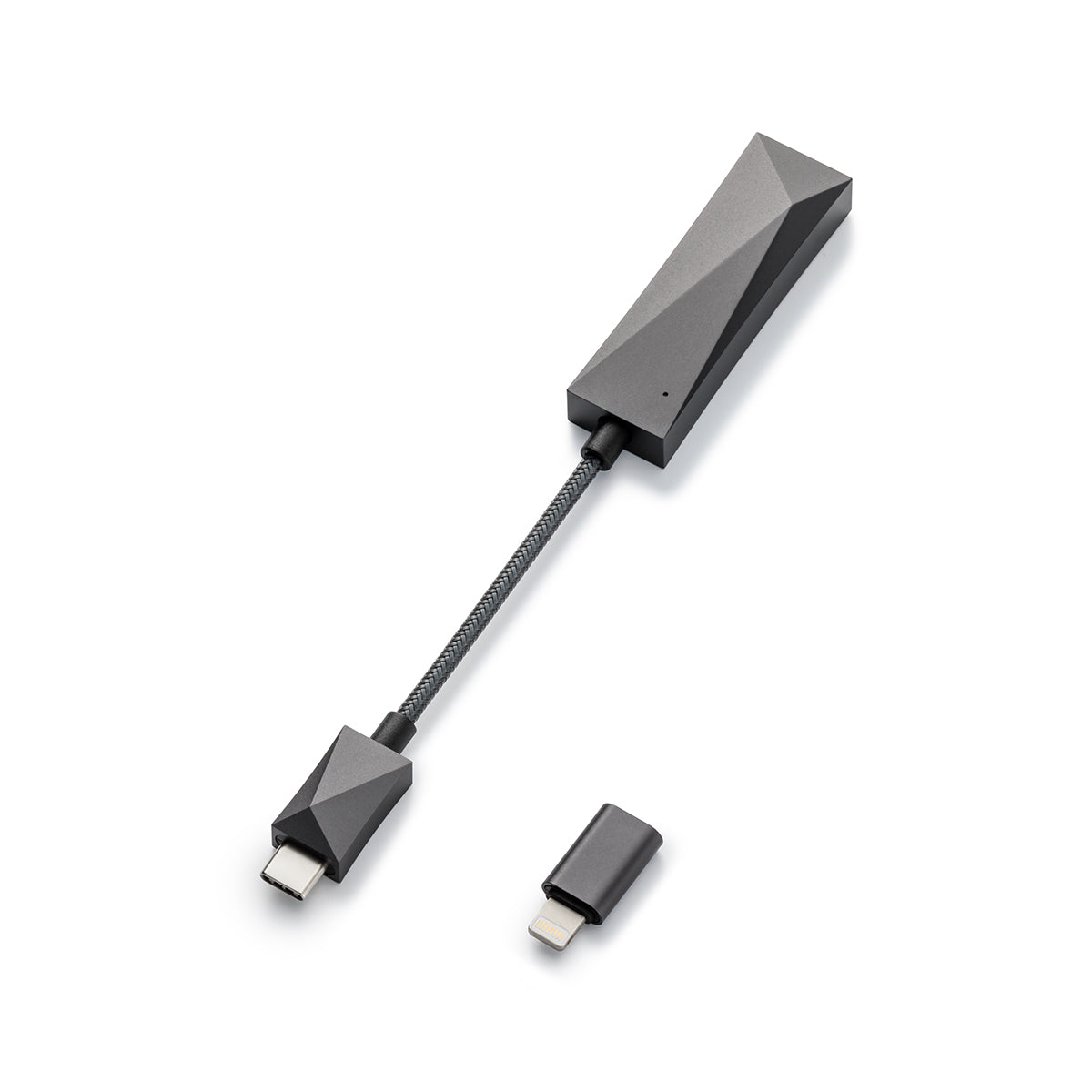 Astell & Kern AK HC3 3.5mm Female to USB C/Lightning Dual DAC Amplifier Cable - High-Resolution Audio for iPhone, Android & Laptops - Perfect for Music Streaming & Professional Studio Monitoring
