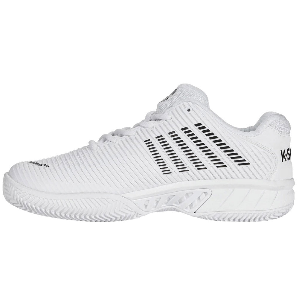 K Swiss Hypercourt Express 2 Clay Men's Tennis Shoes - White/Black | Durable Clay Court Performance | Perfect for Competitive Tennis & Casual Wear